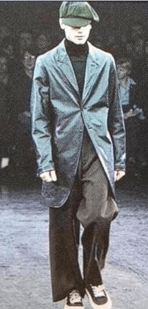 image of Yohji Yamamoto 97Aw Leather Coat in Black, Men's (Size Medium)