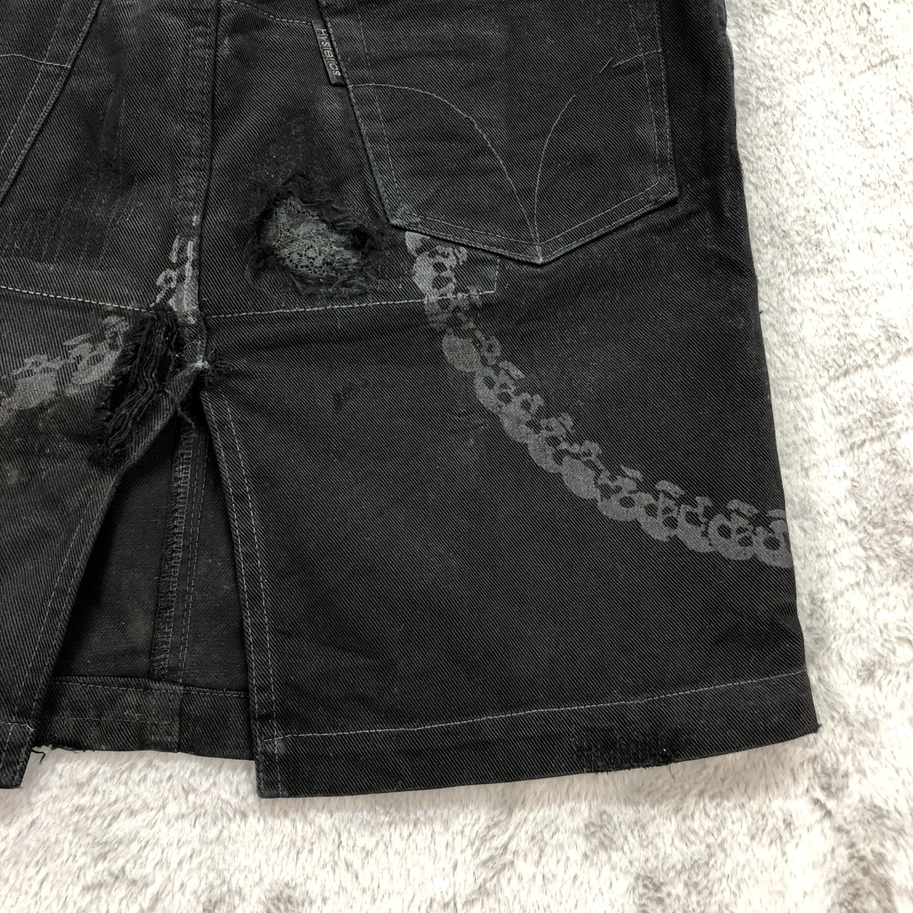 Hysteric Glamour RARE🔥 HYSTERIC GLAMOUR CHAIN SKULLS DENIM SKIRT #5668-201 Size 30" / US 8 / IT 44 - 11 Thumbnail