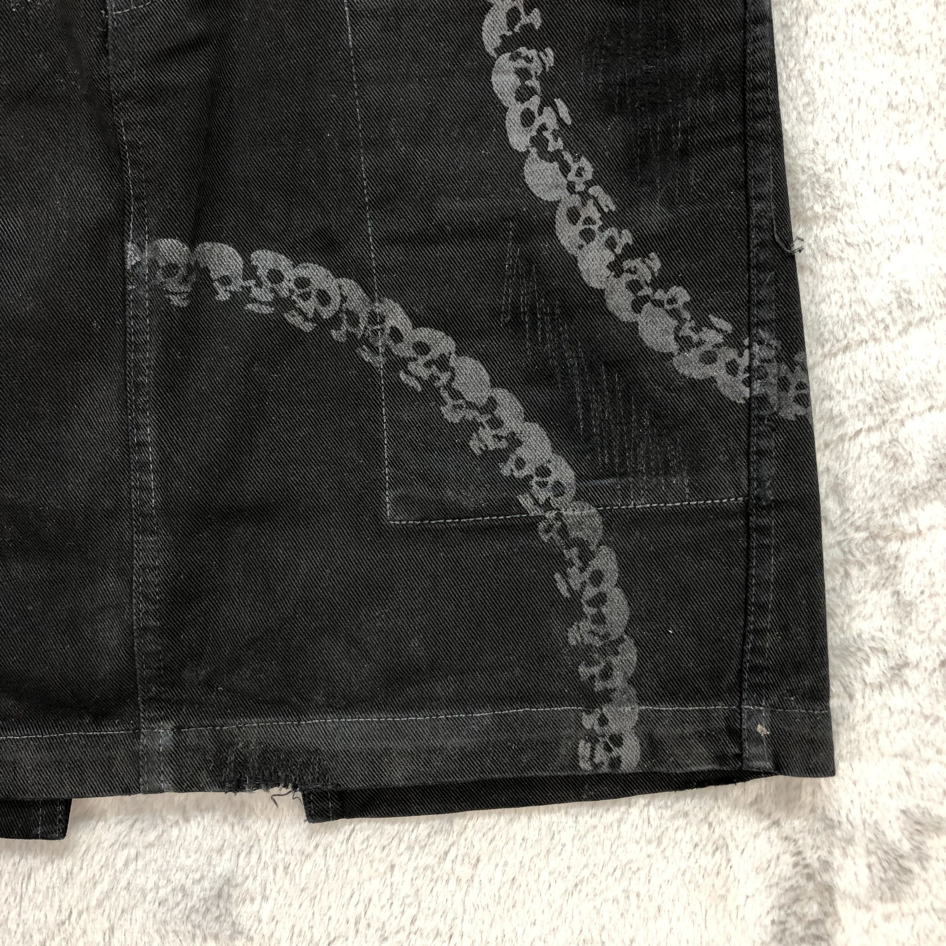 Hysteric Glamour RARE🔥 HYSTERIC GLAMOUR CHAIN SKULLS DENIM SKIRT #5668-201 Size 30" / US 8 / IT 44 - 6 Thumbnail
