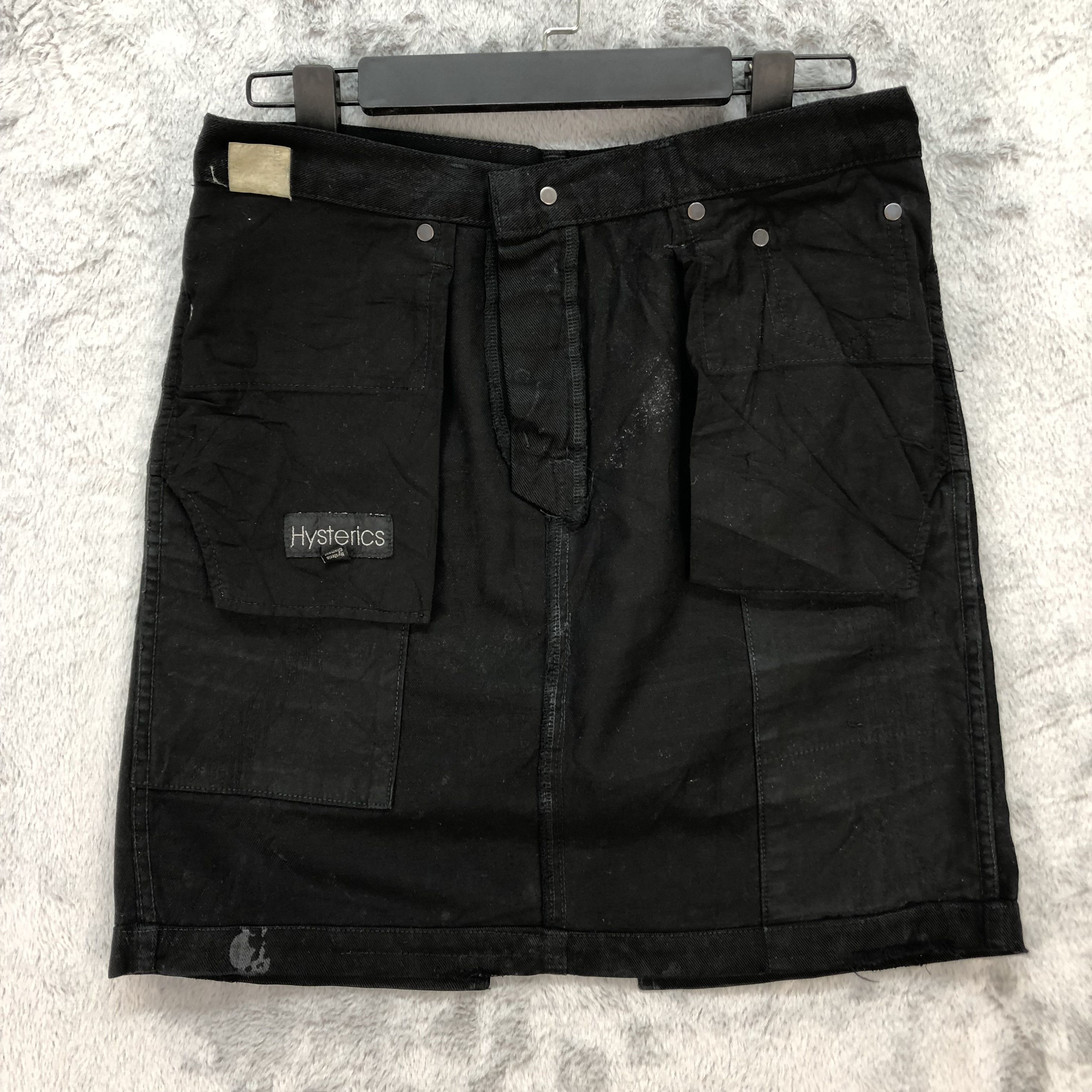 Hysteric Glamour RARE🔥 HYSTERIC GLAMOUR CHAIN SKULLS DENIM SKIRT #5668-201 Size 30" / US 8 / IT 44 - 14 Thumbnail