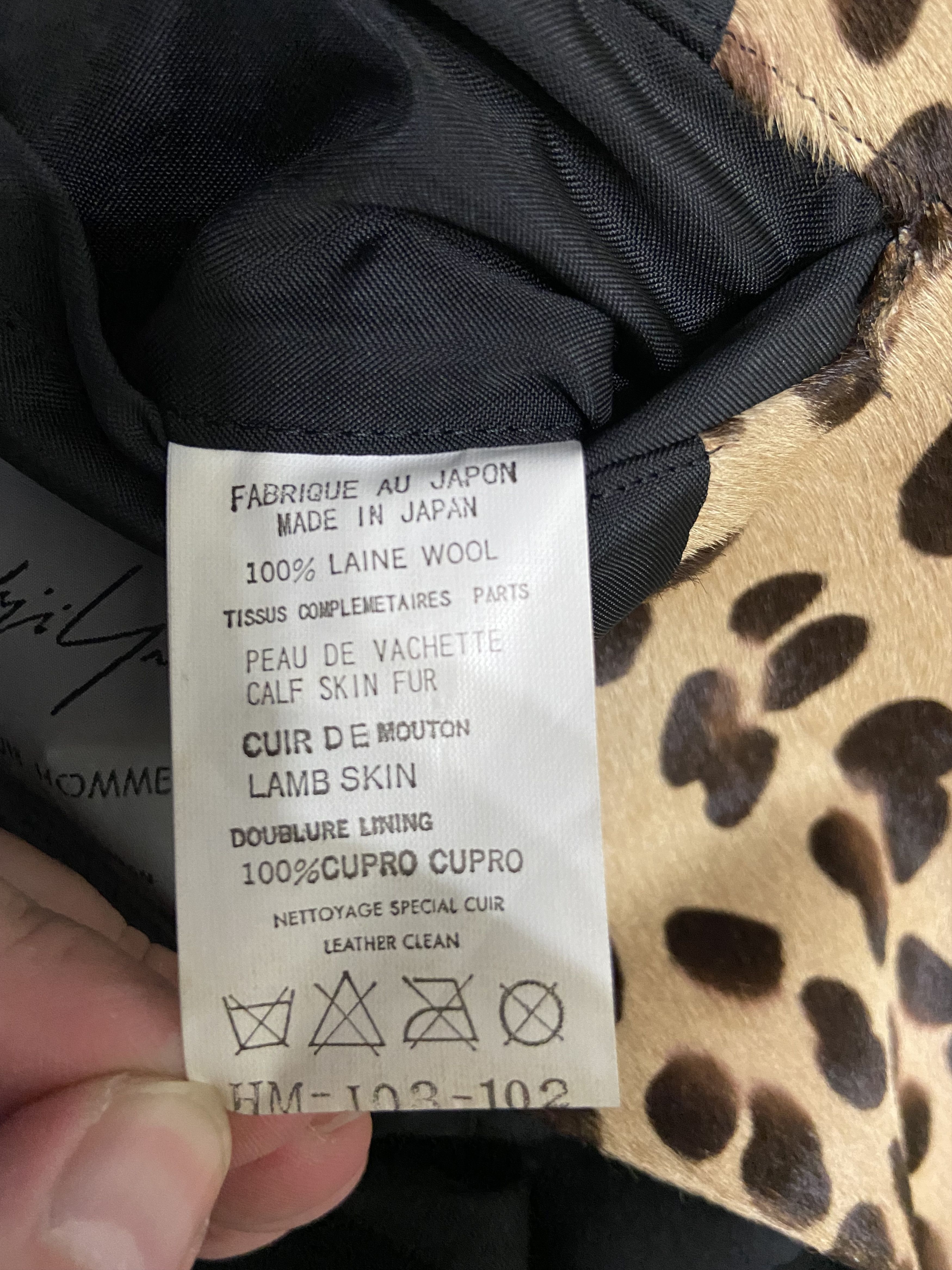 Yohji Yamamoto Yohji Yamamoto 02aw leopard Jacket Size US L / EU 52-54 / 3 - 6 Thumbnail