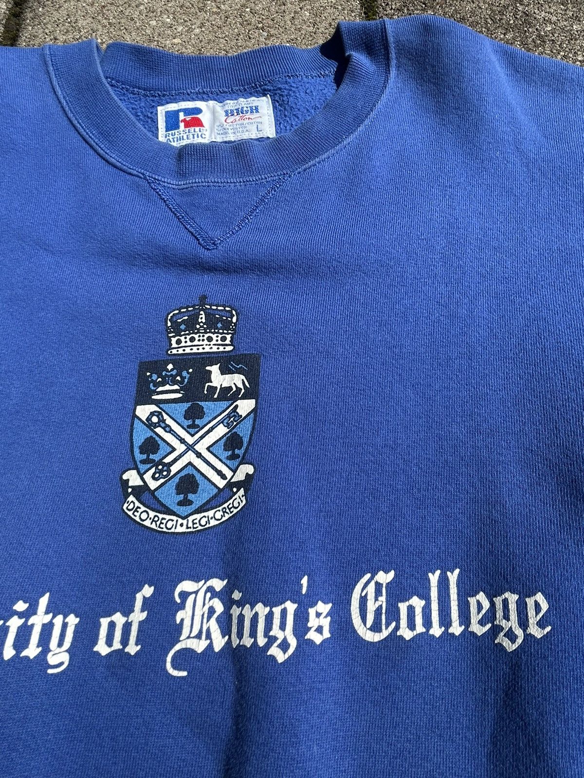 Russell Athletic Vintage Russell Athletic University Of Kings College Sweater Size US L / EU 52-54 / 3 - 6 Thumbnail