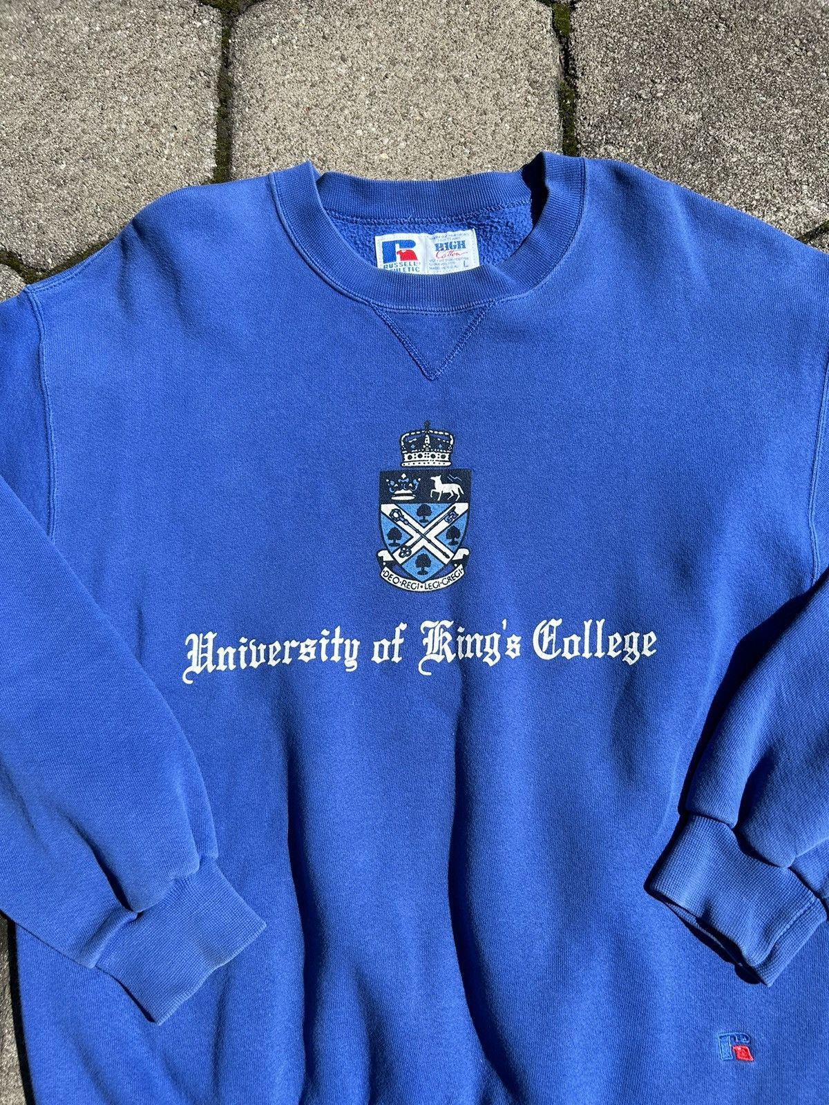 Russell Athletic Vintage Russell Athletic University Of Kings College Sweater Size US L / EU 52-54 / 3 - 2 Thumbnail