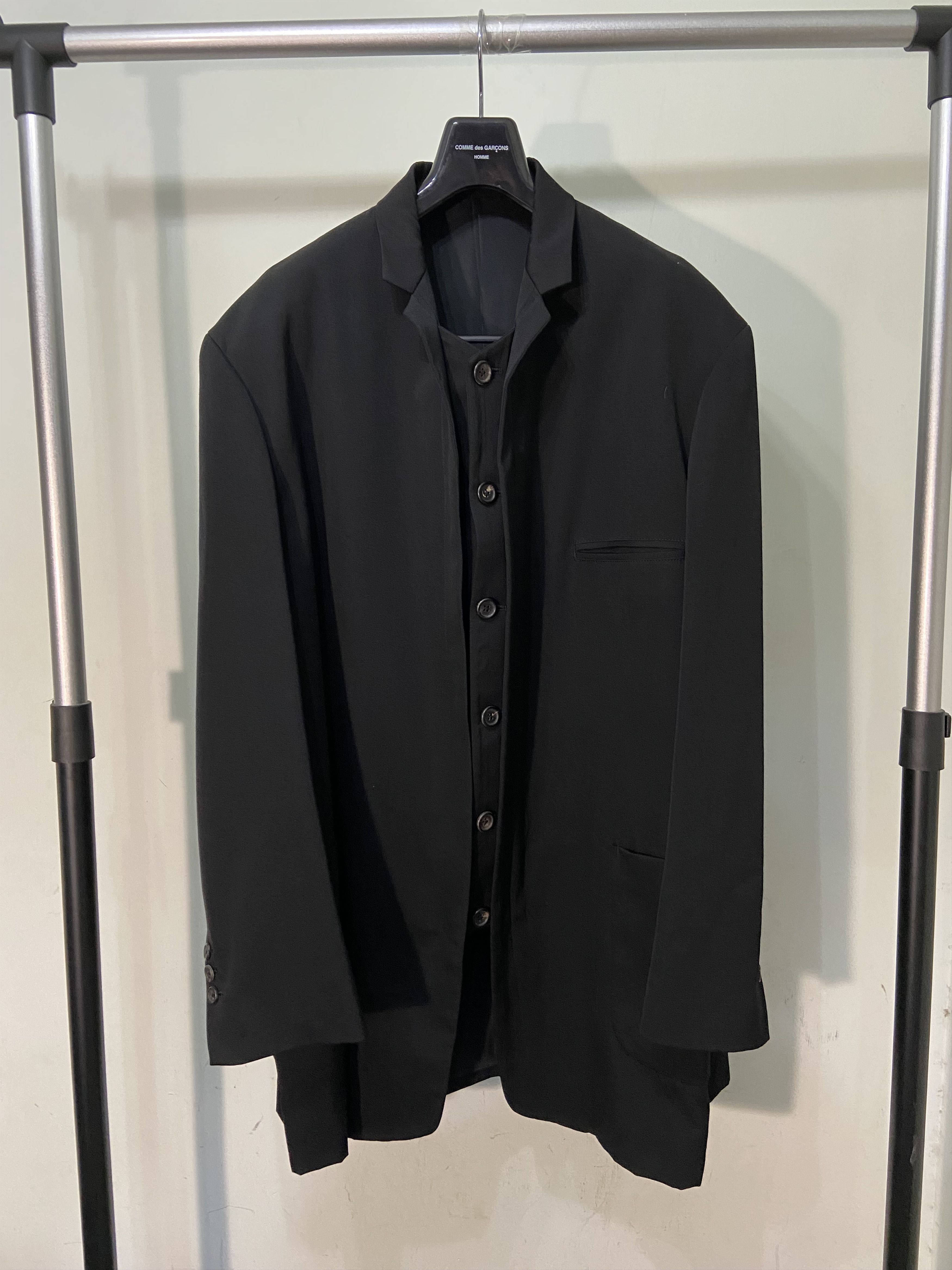 Yohji Yamamoto 95aw Layer Detailed Long Jacket