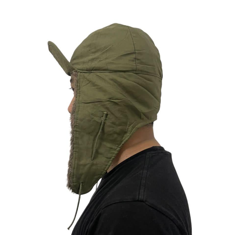 image of M-1951 Korean War Field Pile Cap, Us Military in Olive Green, Men's