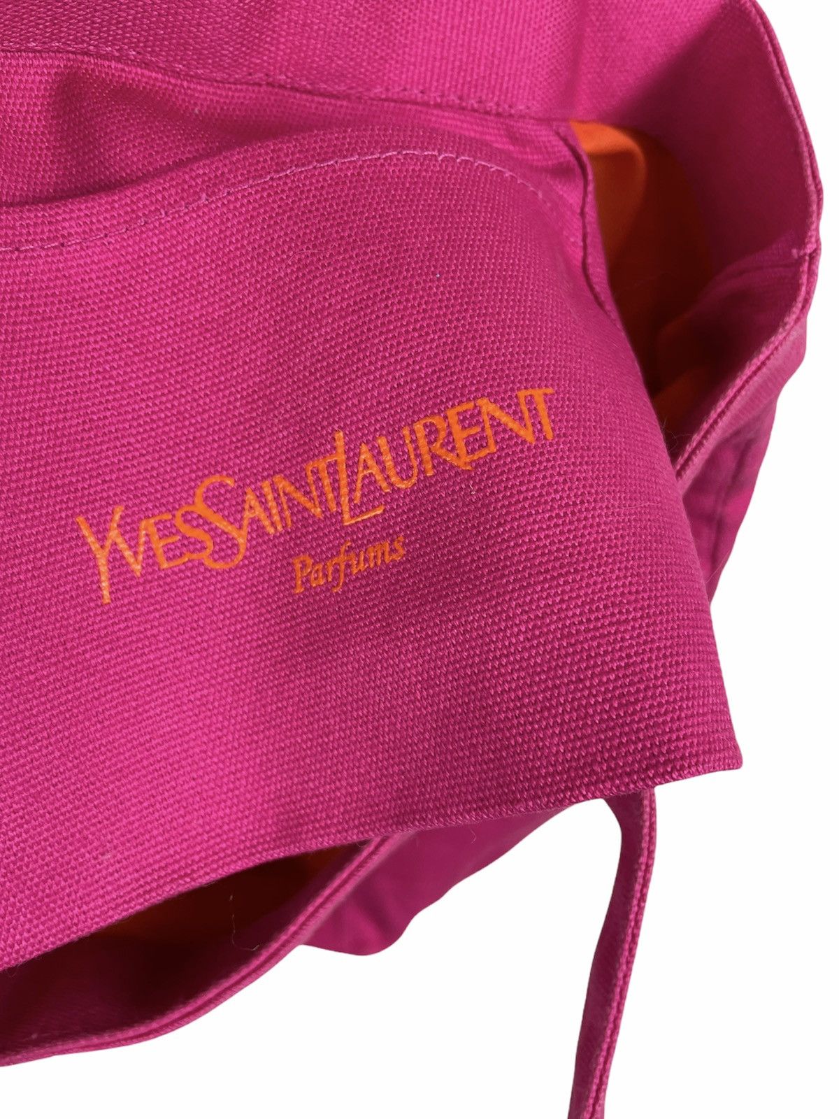 Yves Saint Laurent YVES SAINT LAURENT PARFUMS EMBROIDERED LOGO CANVAS TOTE BAG Size ONE SIZE - 5 Thumbnail