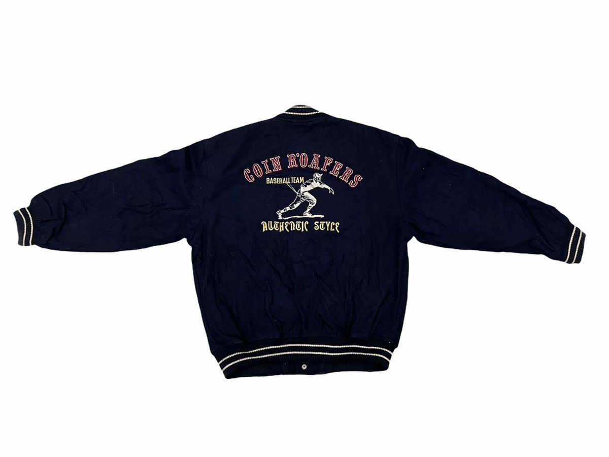 Vintage VINTAGE COIN R’OAFERS EMBROIDERED LOGO VARSITY JACKET Size US L / EU 52-54 / 3 - 10 Thumbnail