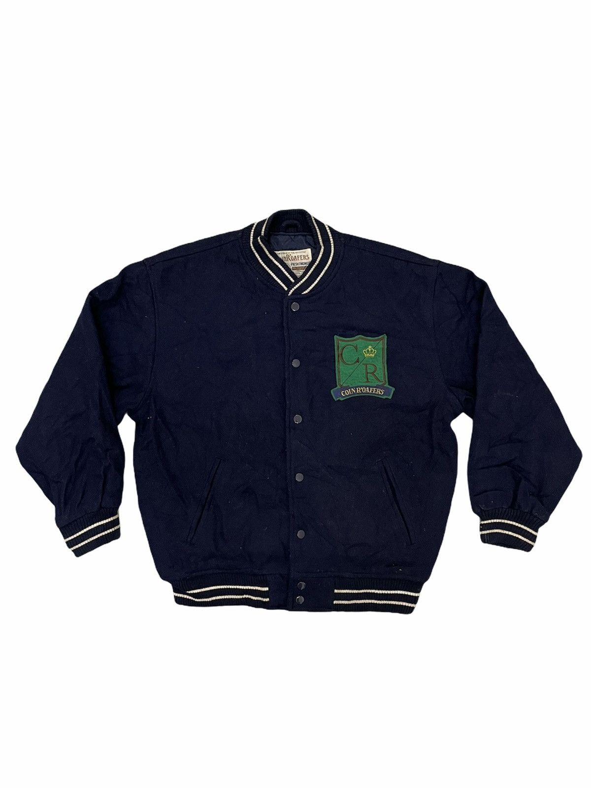 Vintage VINTAGE COIN R’OAFERS EMBROIDERED LOGO VARSITY JACKET Size US L / EU 52-54 / 3 - 2 Thumbnail