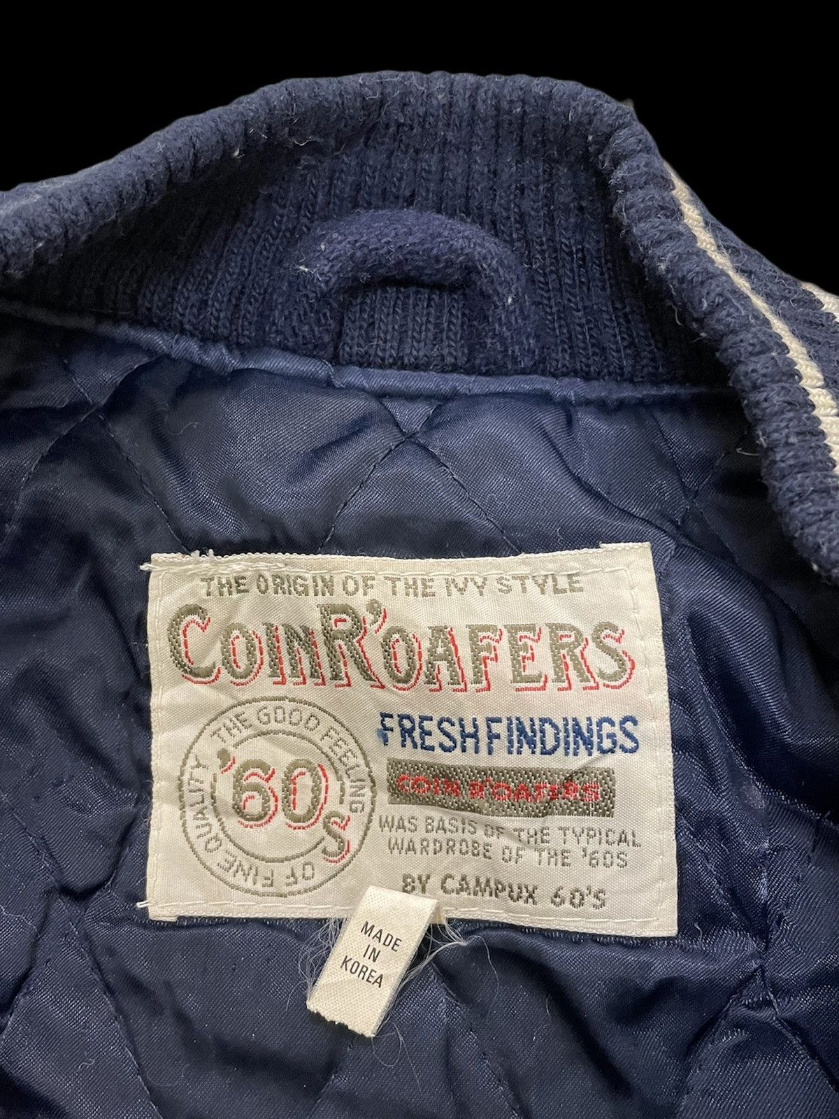 Vintage VINTAGE COIN R’OAFERS EMBROIDERED LOGO VARSITY JACKET Size US L / EU 52-54 / 3 - 3 Thumbnail