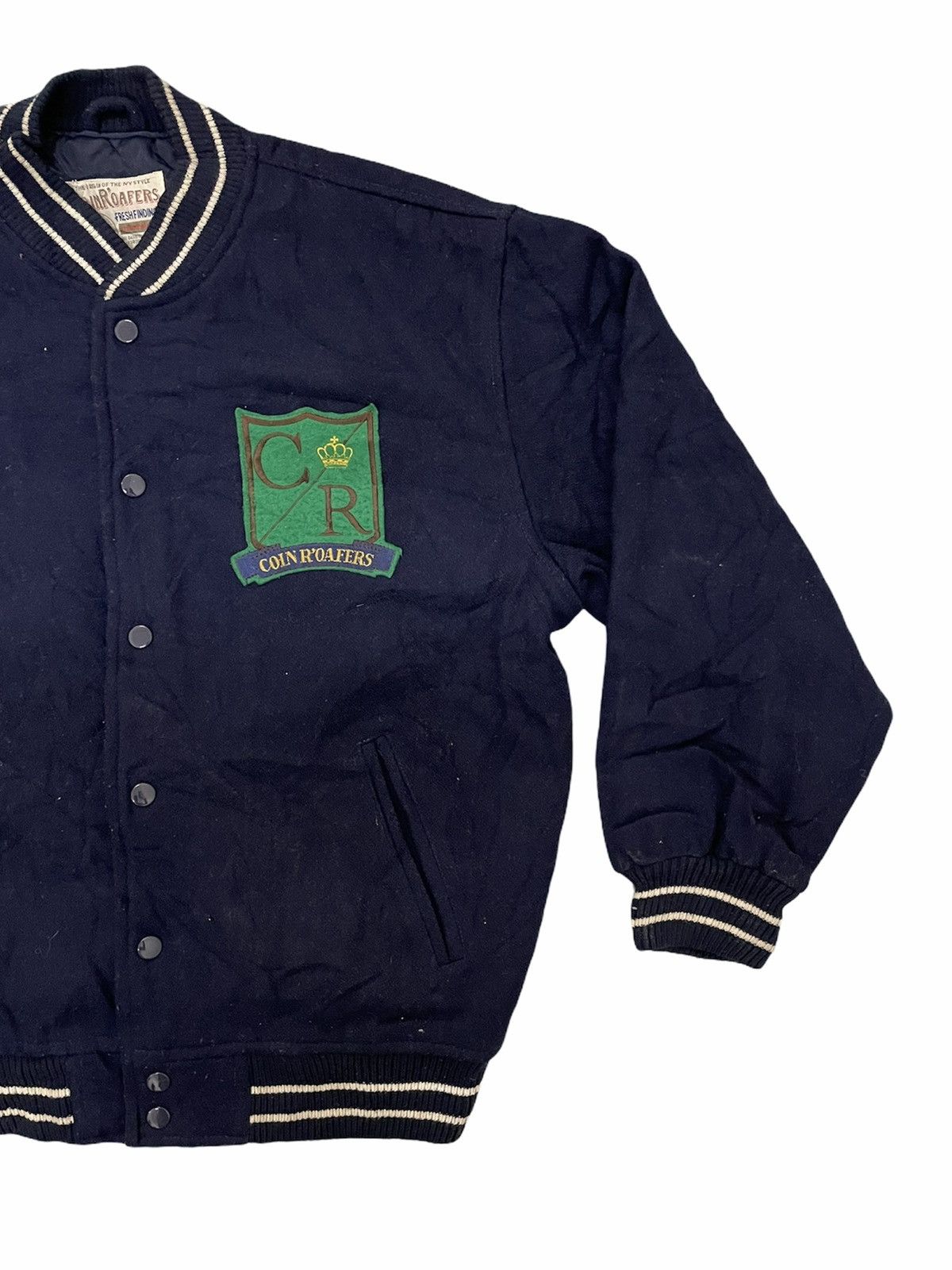 Vintage VINTAGE COIN R’OAFERS EMBROIDERED LOGO VARSITY JACKET Size US L / EU 52-54 / 3 - 6 Thumbnail