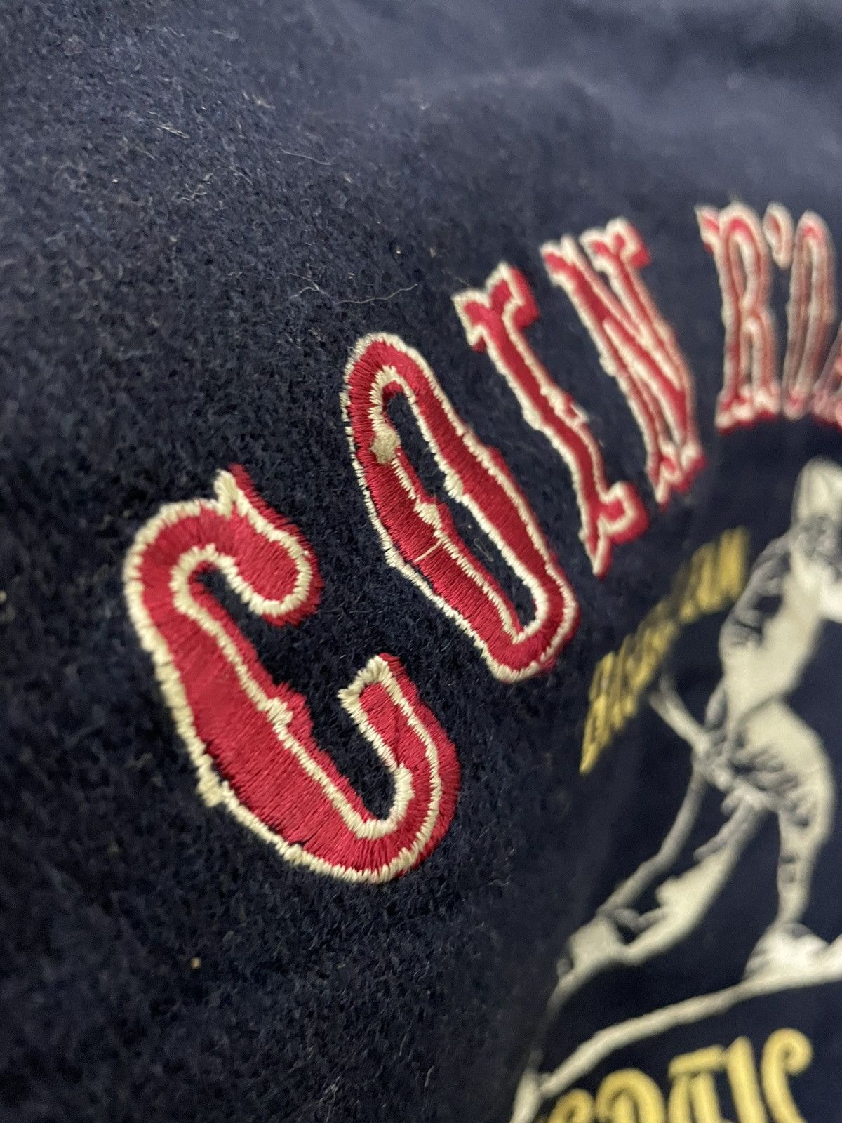 Vintage VINTAGE COIN R’OAFERS EMBROIDERED LOGO VARSITY JACKET Size US L / EU 52-54 / 3 - 7 Thumbnail