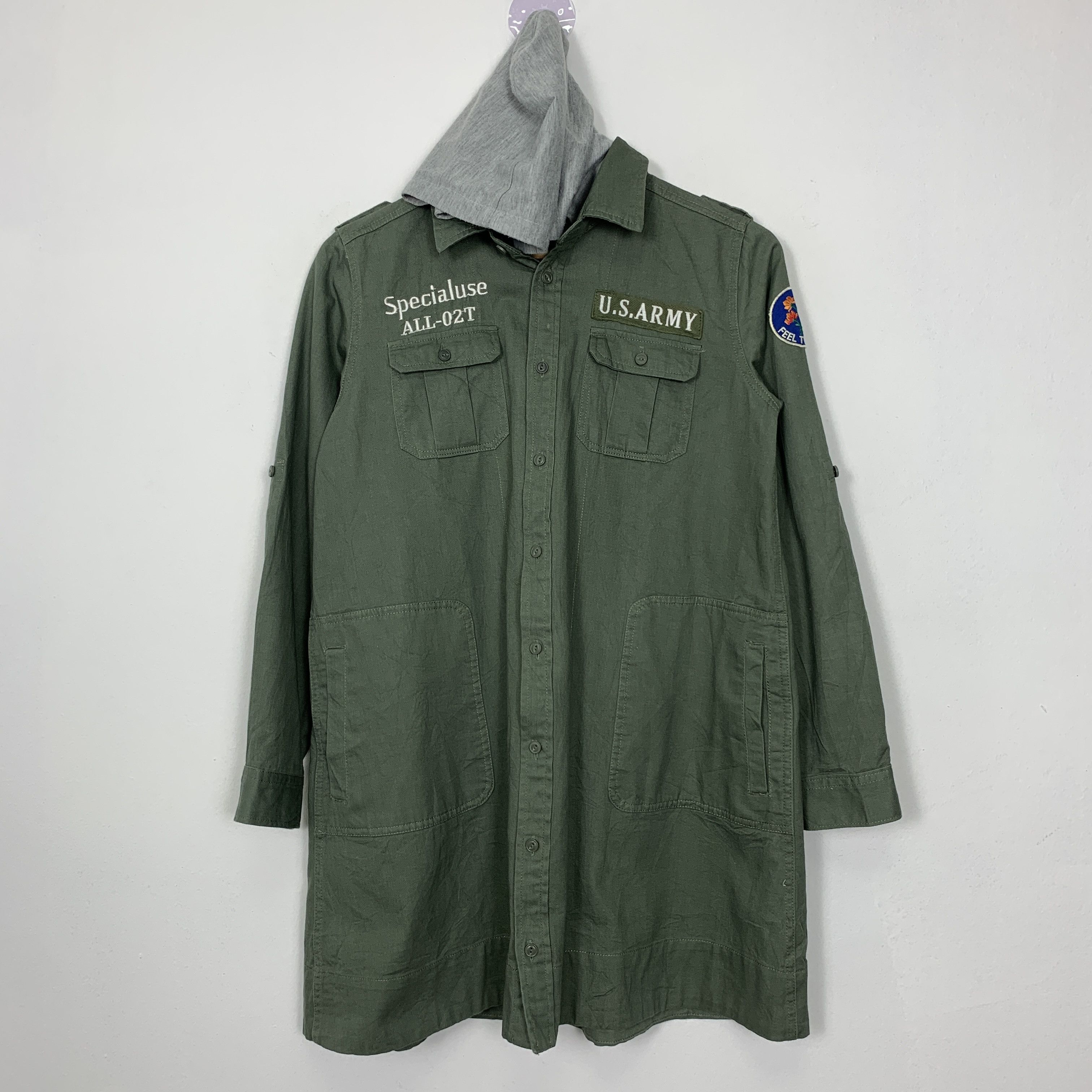 Vintage Vintage CHIP CLIP US ARMY Long Jacket J1055 Size XS / US 0-2 / IT 36-38 - 2 Thumbnail