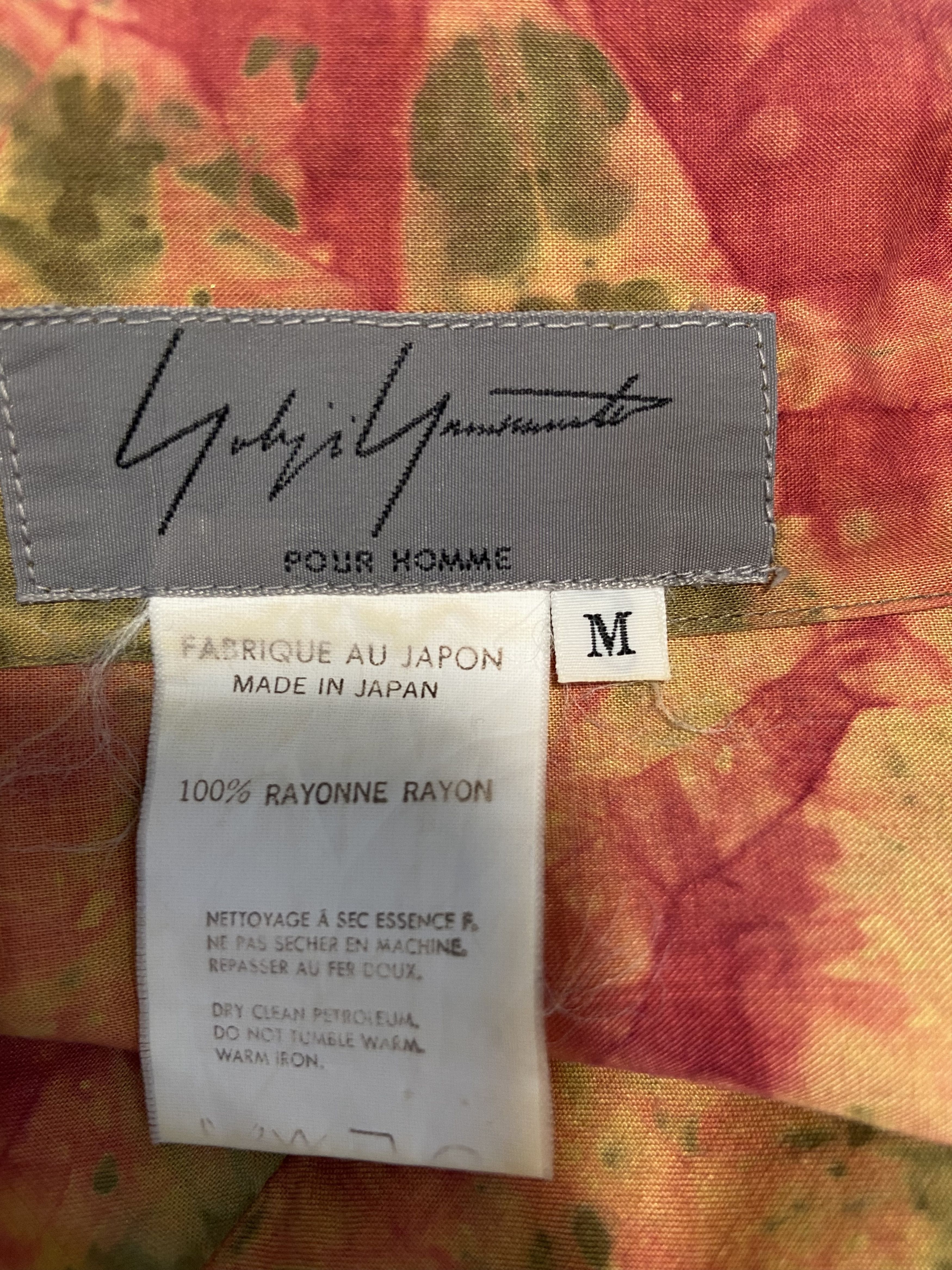Yohji Yamamoto Yohji Yamamoto 80s-90s Green Pink Shirt Size US M / EU 48-50 / 2 - 3 Thumbnail