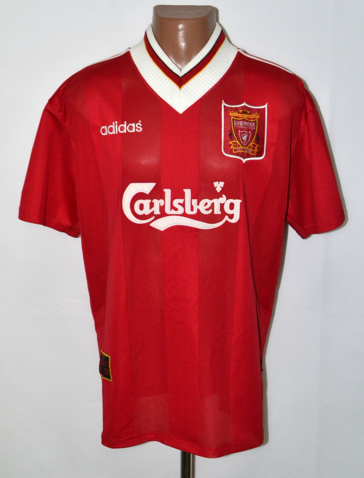 LIVERPOOL 1995/1996 HOME SHIRT JERSEY ADIDAS SIZE XL ADULT