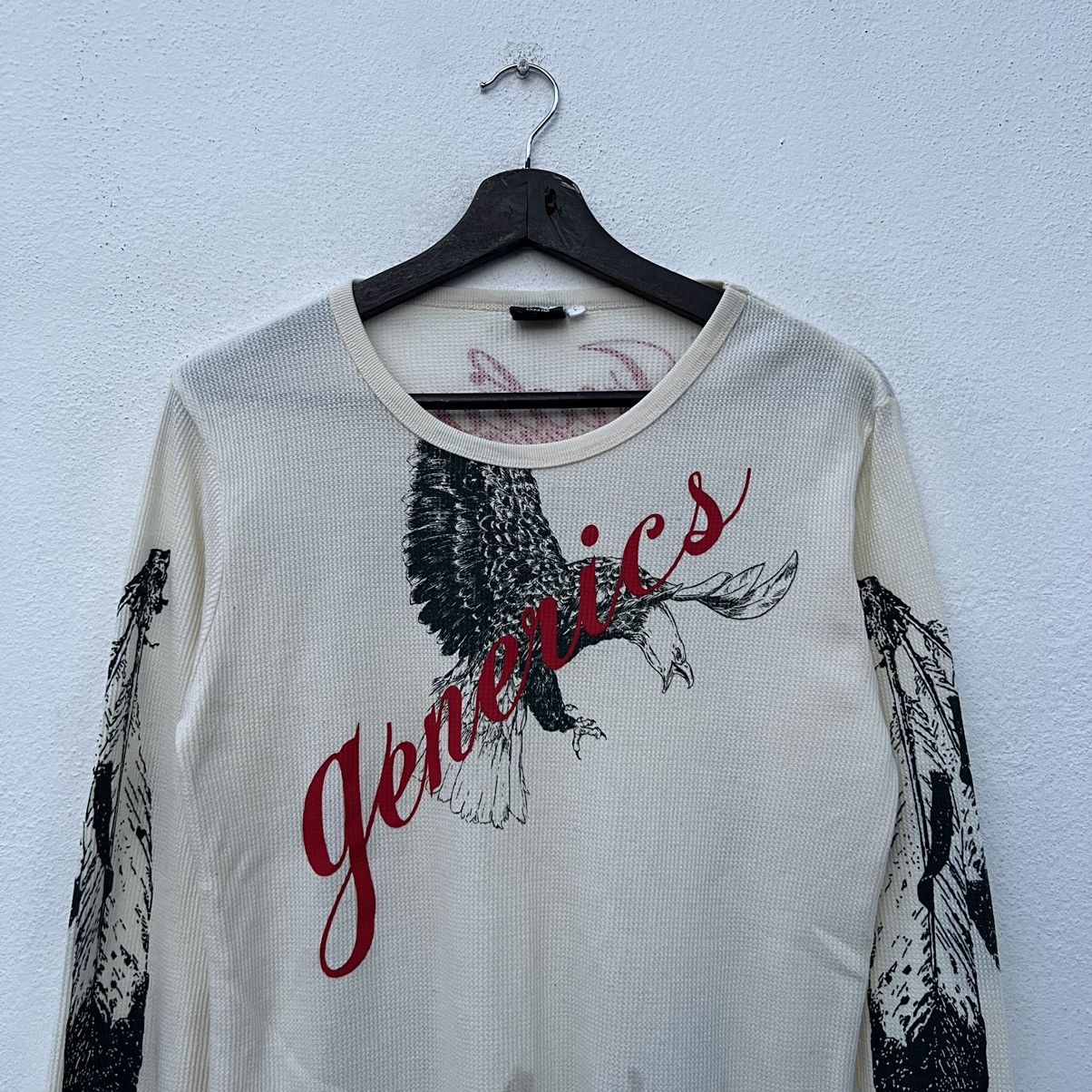Japanese Brand VINTAGE ROUGH LONG SLEEVE INDIAN GENENICS BIG LOGO Size US L / EU 52-54 / 3 - 3 Thumbnail
