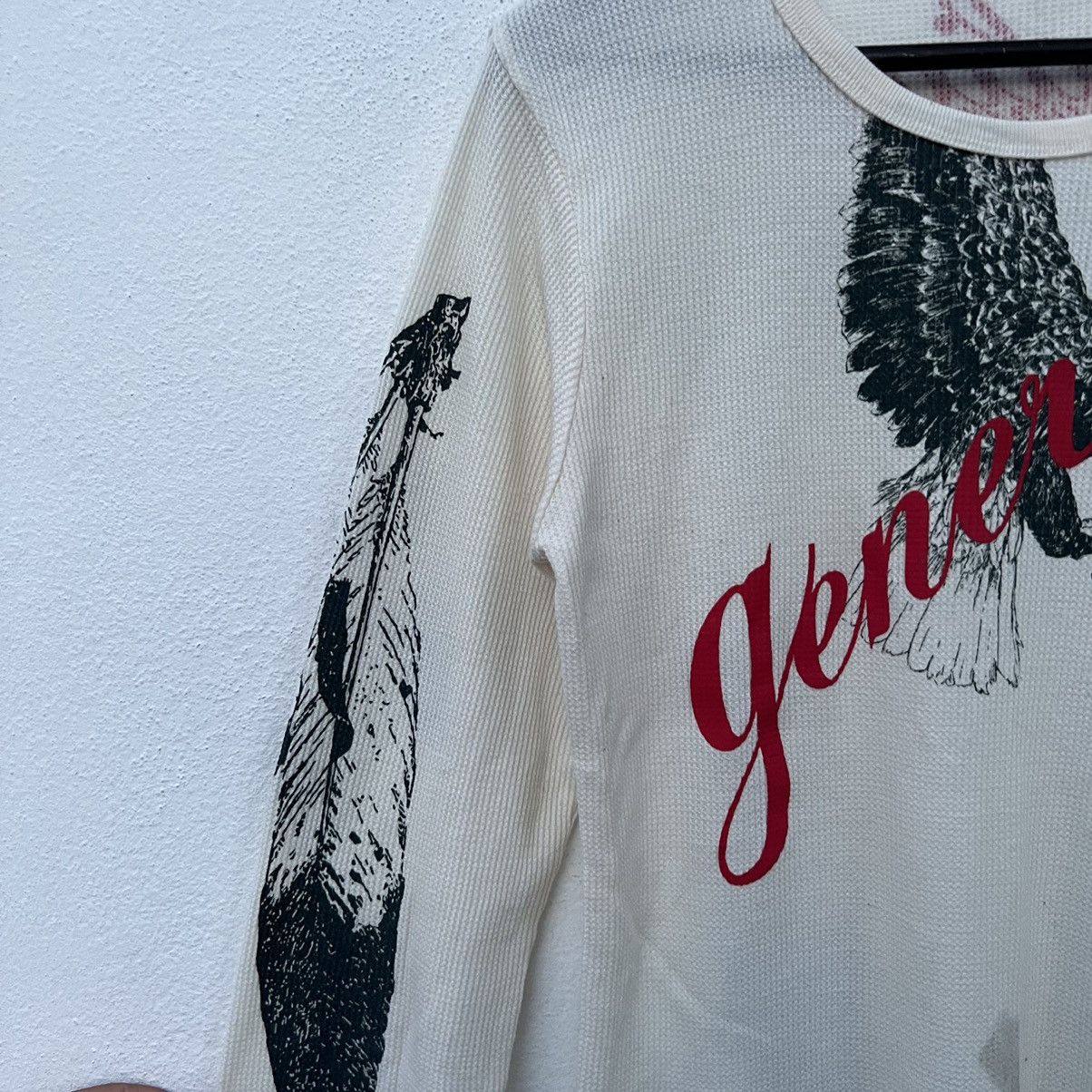 Japanese Brand VINTAGE ROUGH LONG SLEEVE INDIAN GENENICS BIG LOGO Size US L / EU 52-54 / 3 - 4 Thumbnail
