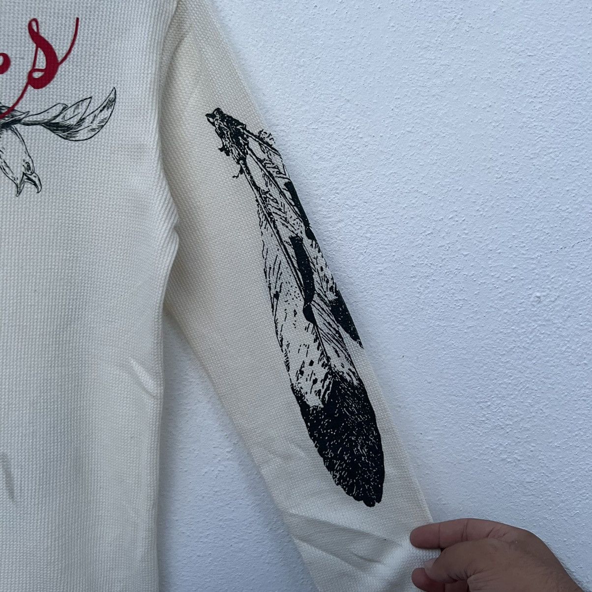 Japanese Brand VINTAGE ROUGH LONG SLEEVE INDIAN GENENICS BIG LOGO Size US L / EU 52-54 / 3 - 7 Thumbnail