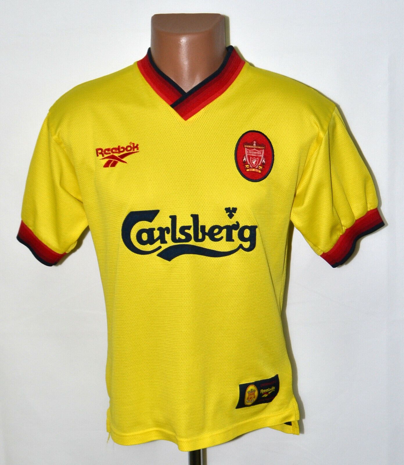 LIVERPOOL1998/1999 AWAY SHIRT JERSEY REEBOK SIZE S ADULT