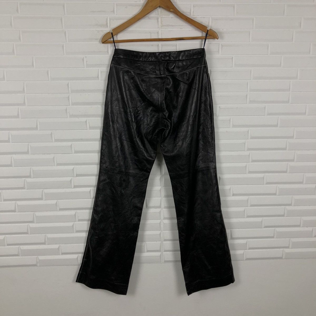 Japanese Brand SOFT LEATHER PANTS THE WRIGHTS Size US 28 / EU 44 - 3 Thumbnail