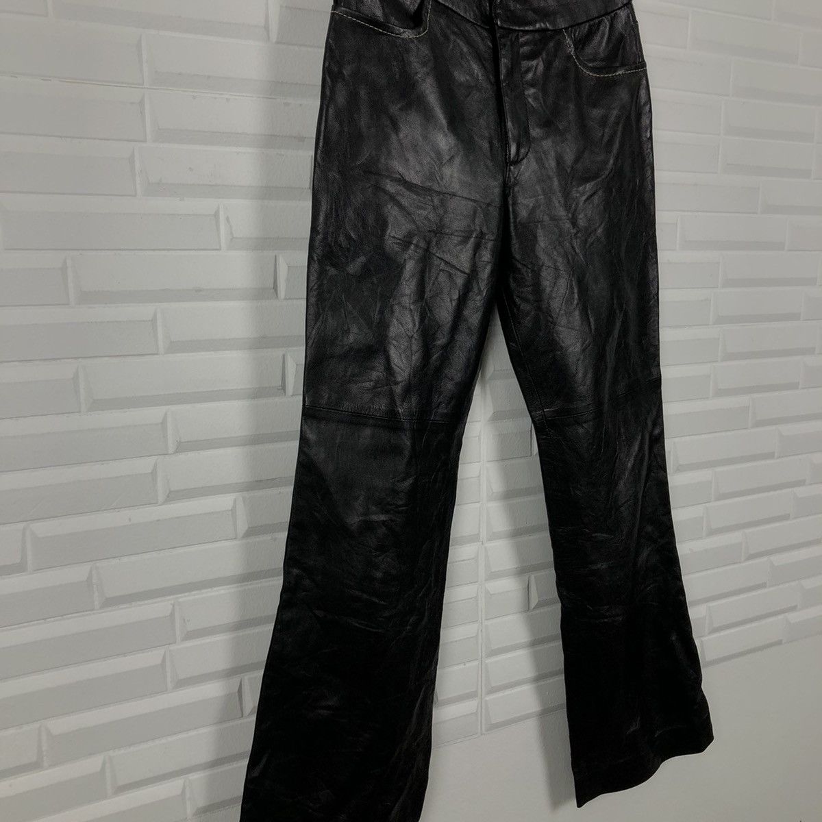 Japanese Brand SOFT LEATHER PANTS THE WRIGHTS Size US 28 / EU 44 - 8 Thumbnail