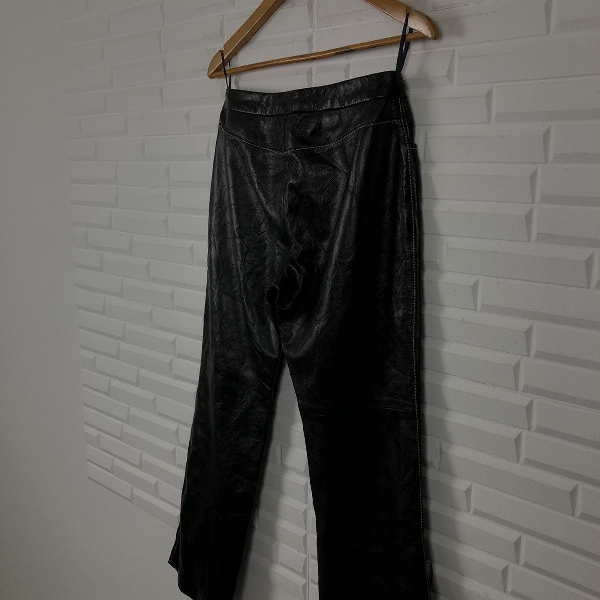 Japanese Brand SOFT LEATHER PANTS THE WRIGHTS Size US 28 / EU 44 - 4 Thumbnail