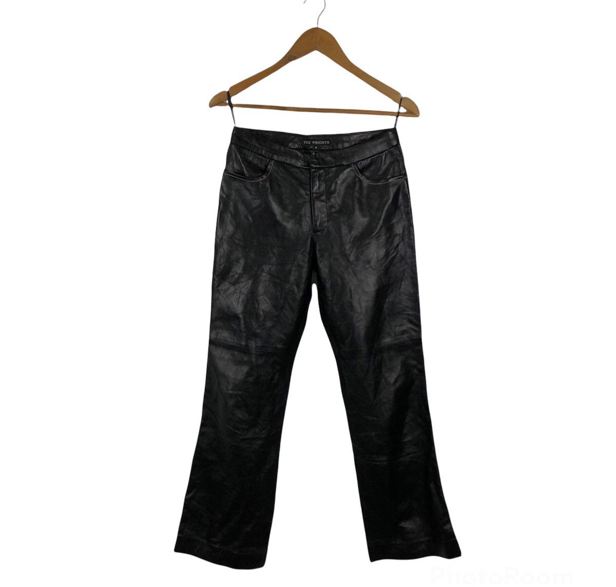 Japanese Brand SOFT LEATHER PANTS THE WRIGHTS Size US 28 / EU 44 - 1 Thumbnail