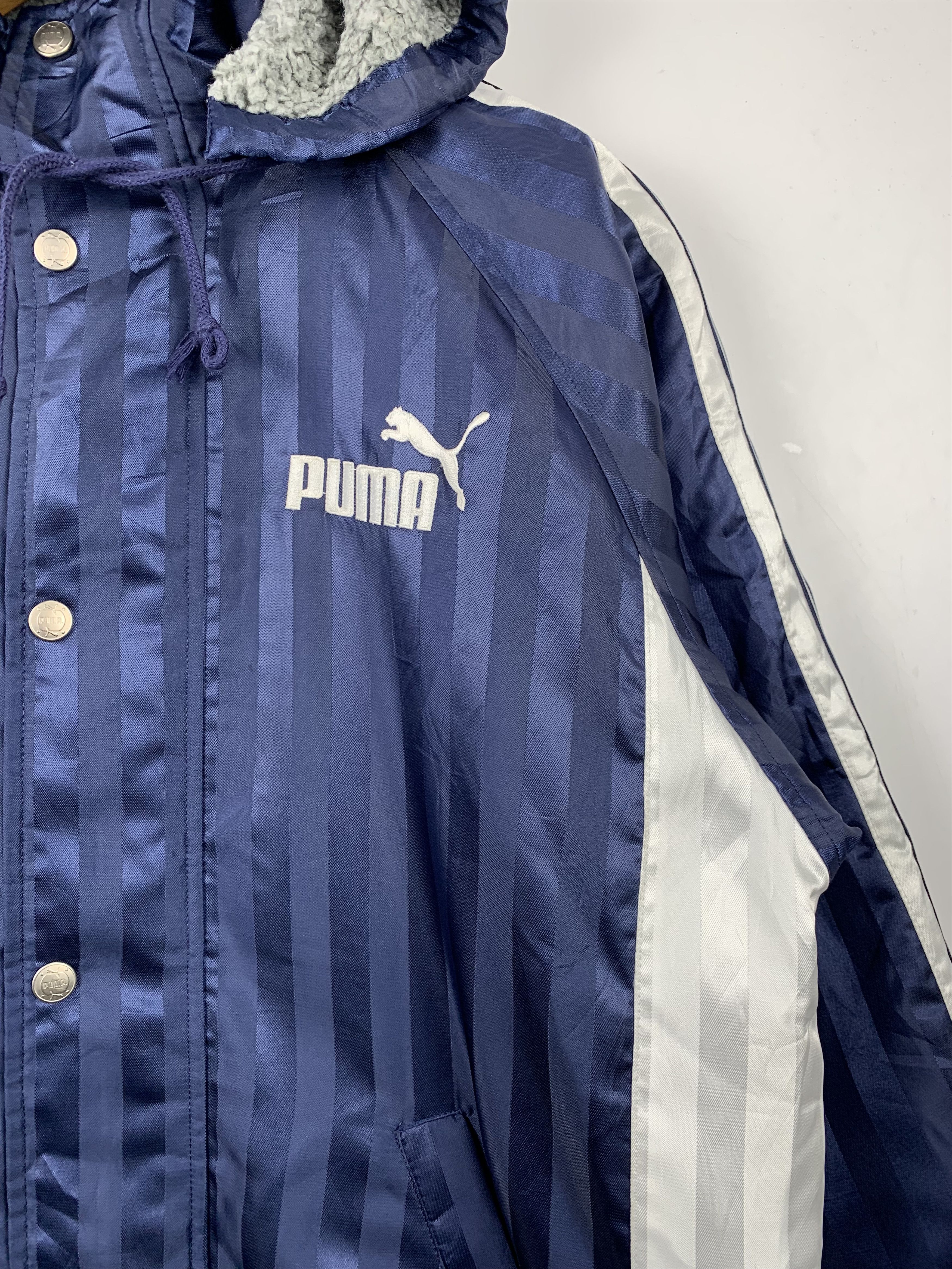 Puma Vintage Puma Long Jacket Sherpa Lining J0325 Size US S / EU 44-46 / 1 - 4 Thumbnail
