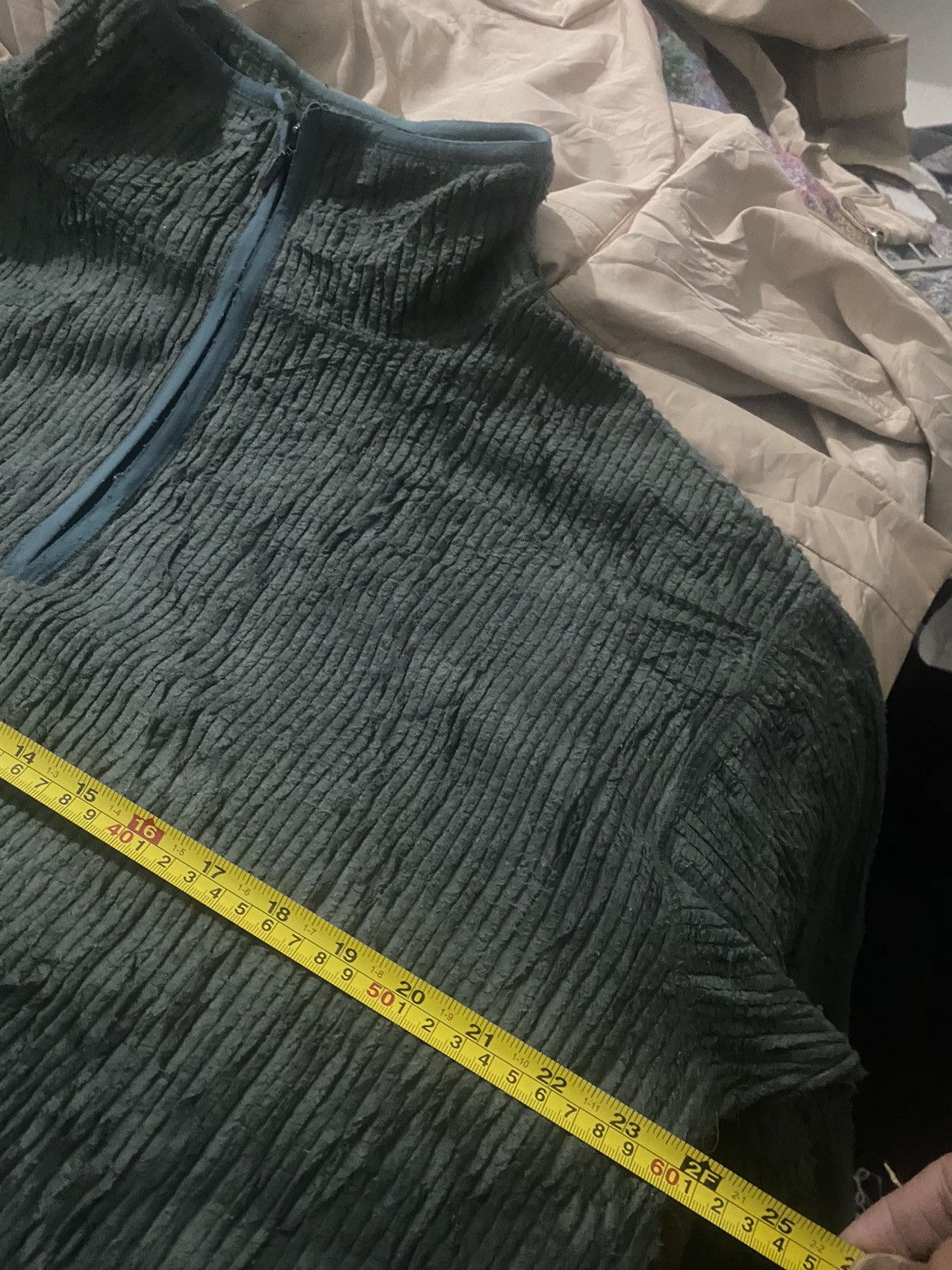 Issey Miyake RARE AW1999 ISSEY MIYAKE MEN RIBBED FLEECE SWEATER Size US M / EU 48-50 / 2 - 12 Thumbnail