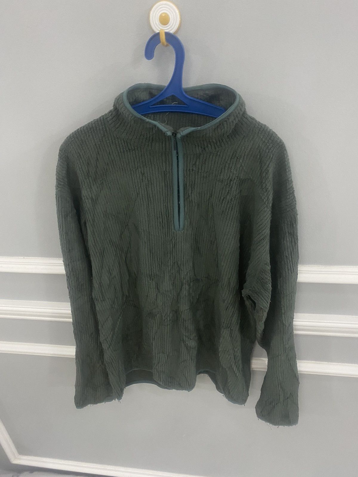 Issey Miyake RARE AW1999 ISSEY MIYAKE MEN RIBBED FLEECE SWEATER Size US M / EU 48-50 / 2 - 1 Thumbnail