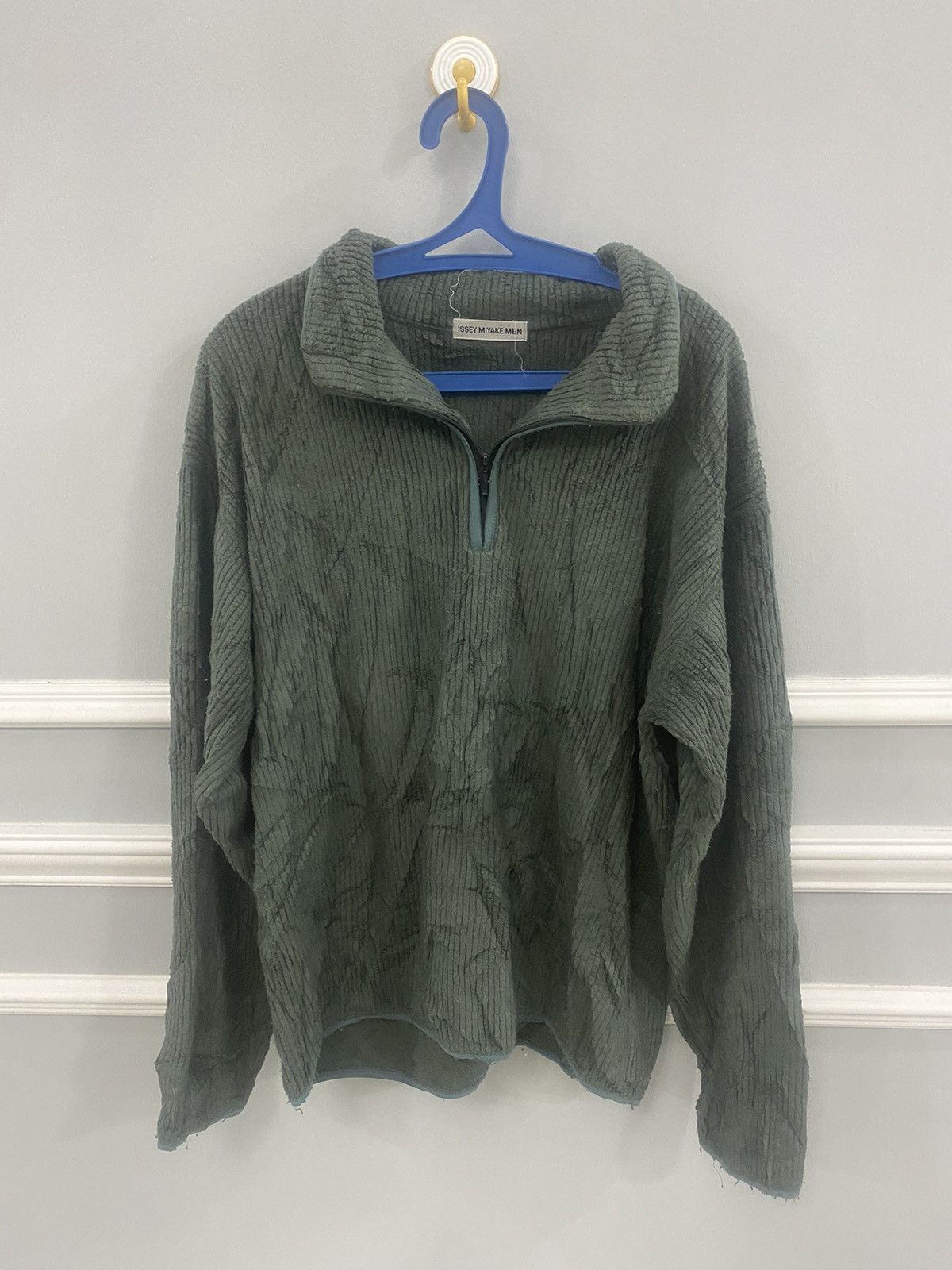 Issey Miyake RARE AW1999 ISSEY MIYAKE MEN RIBBED FLEECE SWEATER Size US M / EU 48-50 / 2 - 2 Thumbnail