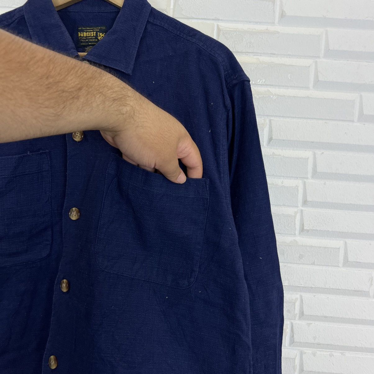 Japanese Brand VINTAGE HIKORY CHORE JACKET INDIGO JAPAN DESIGN RODGEST Size US M / EU 48-50 / 2 - 4 Thumbnail
