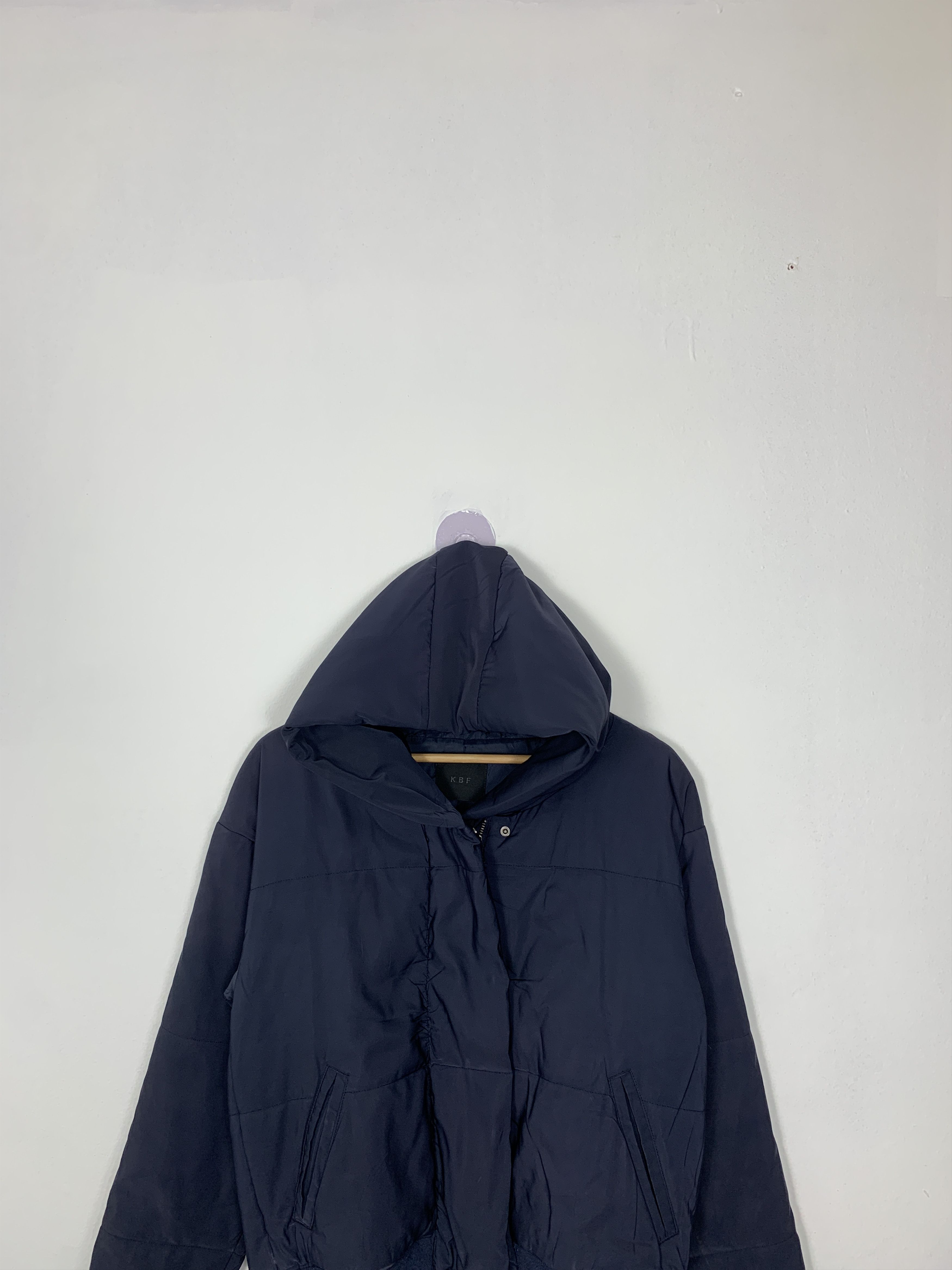 Japanese Brand Vintage KBF Puffer Zip Up Hoodie Jacket J0968 Size US S / EU 44-46 / 1 - 2 Thumbnail