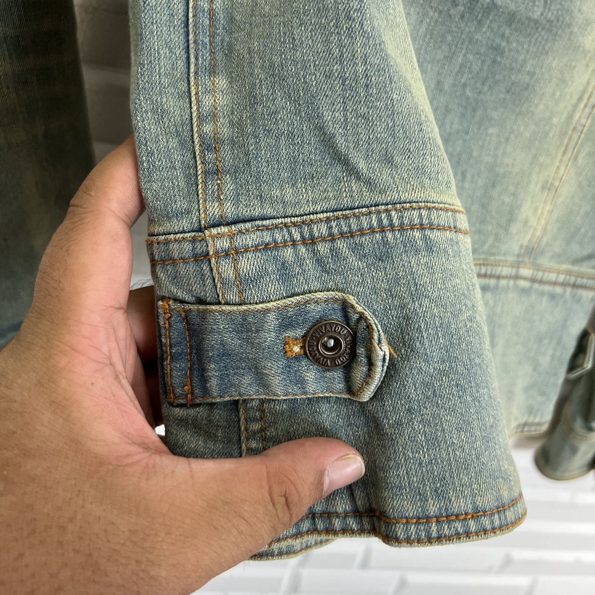 Japanese Brand VINTAGE DENIM TRUCKER JACKET VIVAYOU JAPAN Size S / US 4 / IT 40 - 8 Thumbnail
