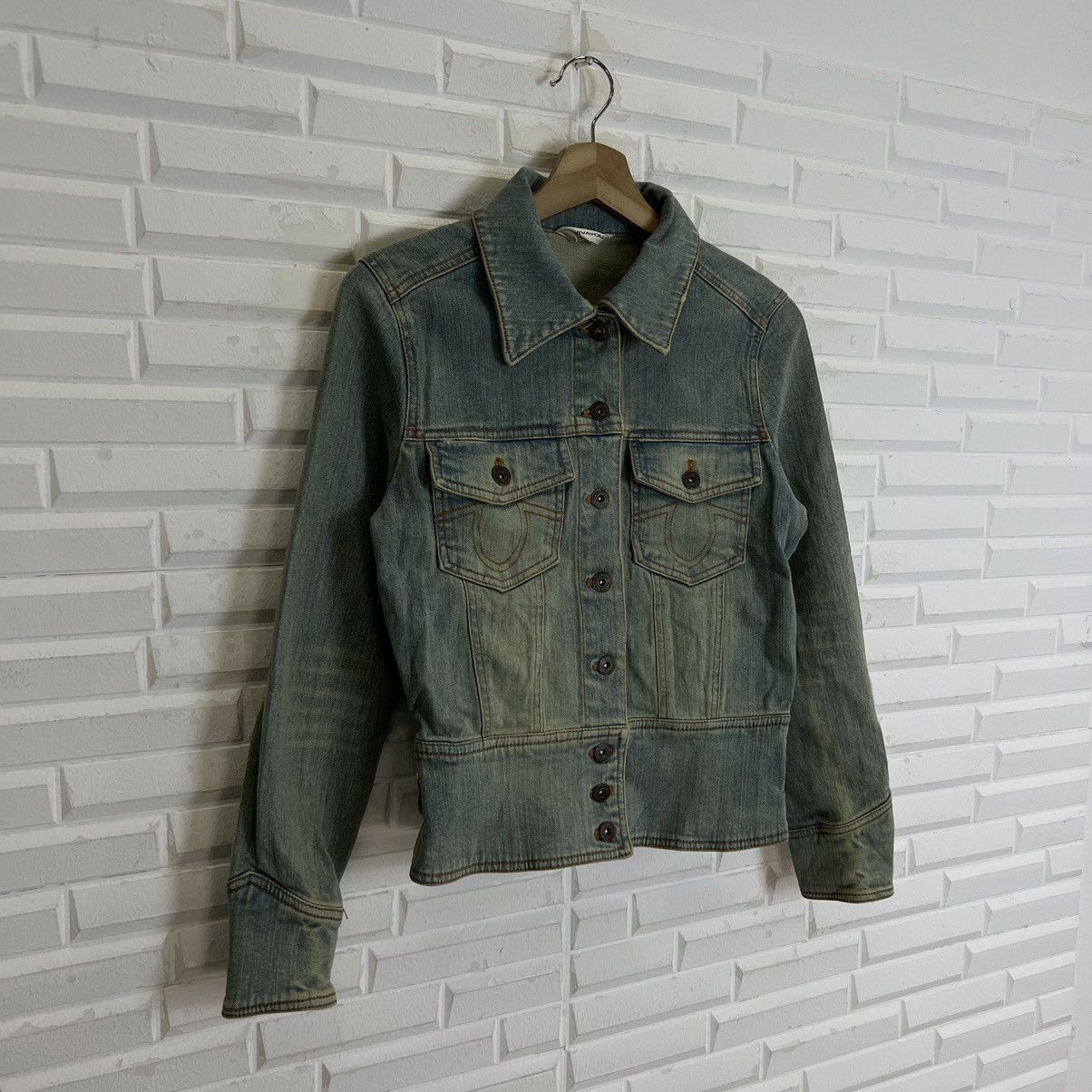 Japanese Brand VINTAGE DENIM TRUCKER JACKET VIVAYOU JAPAN Size S / US 4 / IT 40 - 3 Thumbnail