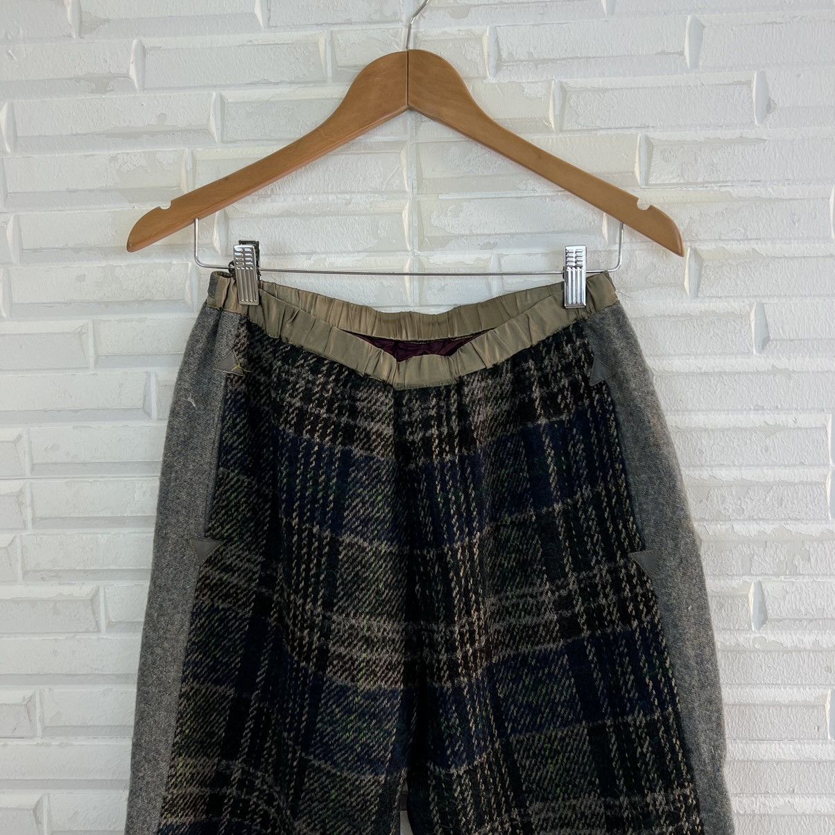 Vintage VINTAGE ROSIER MADE IN ITALY TARTAN DESIGN WOOL PANTS Size US 29 - 2 Thumbnail