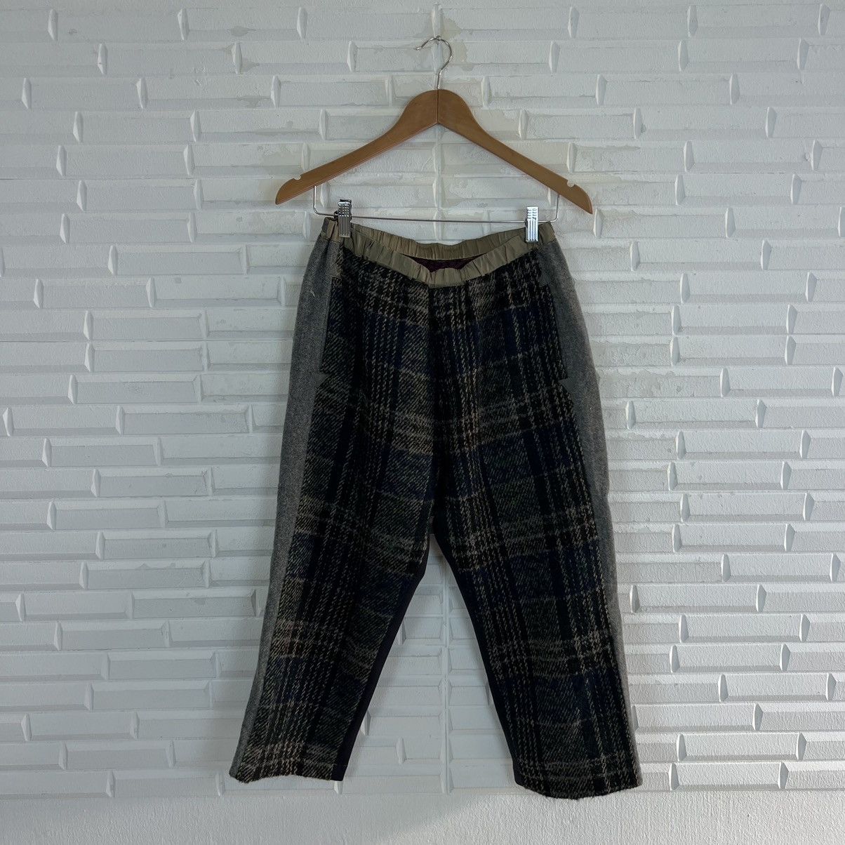 Vintage VINTAGE ROSIER MADE IN ITALY TARTAN DESIGN WOOL PANTS Size US 29 - 1 Thumbnail