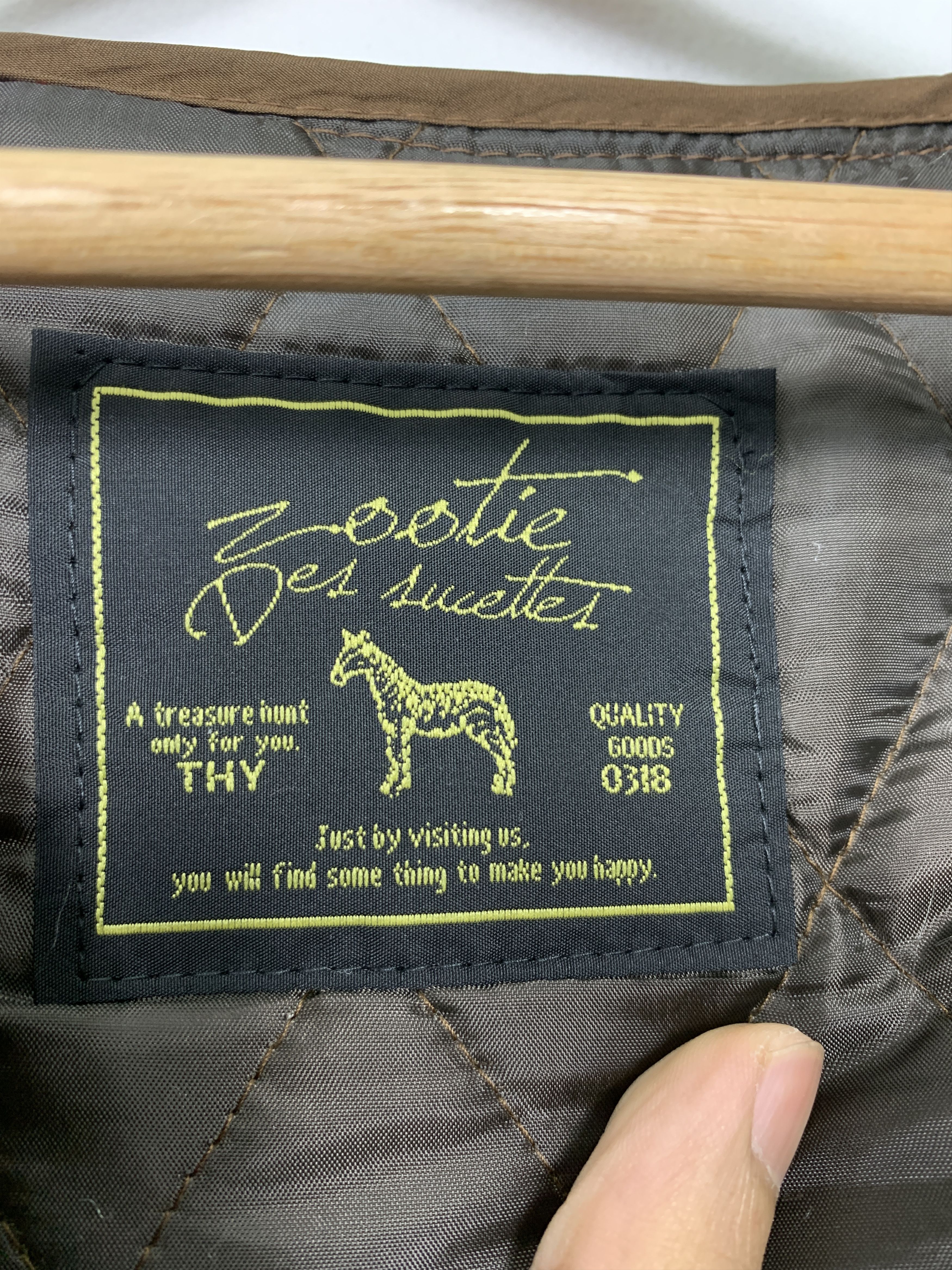 Japanese Brand Vintage ZOOTIE DES SUCETTER Quilted Hoodie Jacket J1030 Size M / US 6-8 / IT 42-44 - 5 Thumbnail