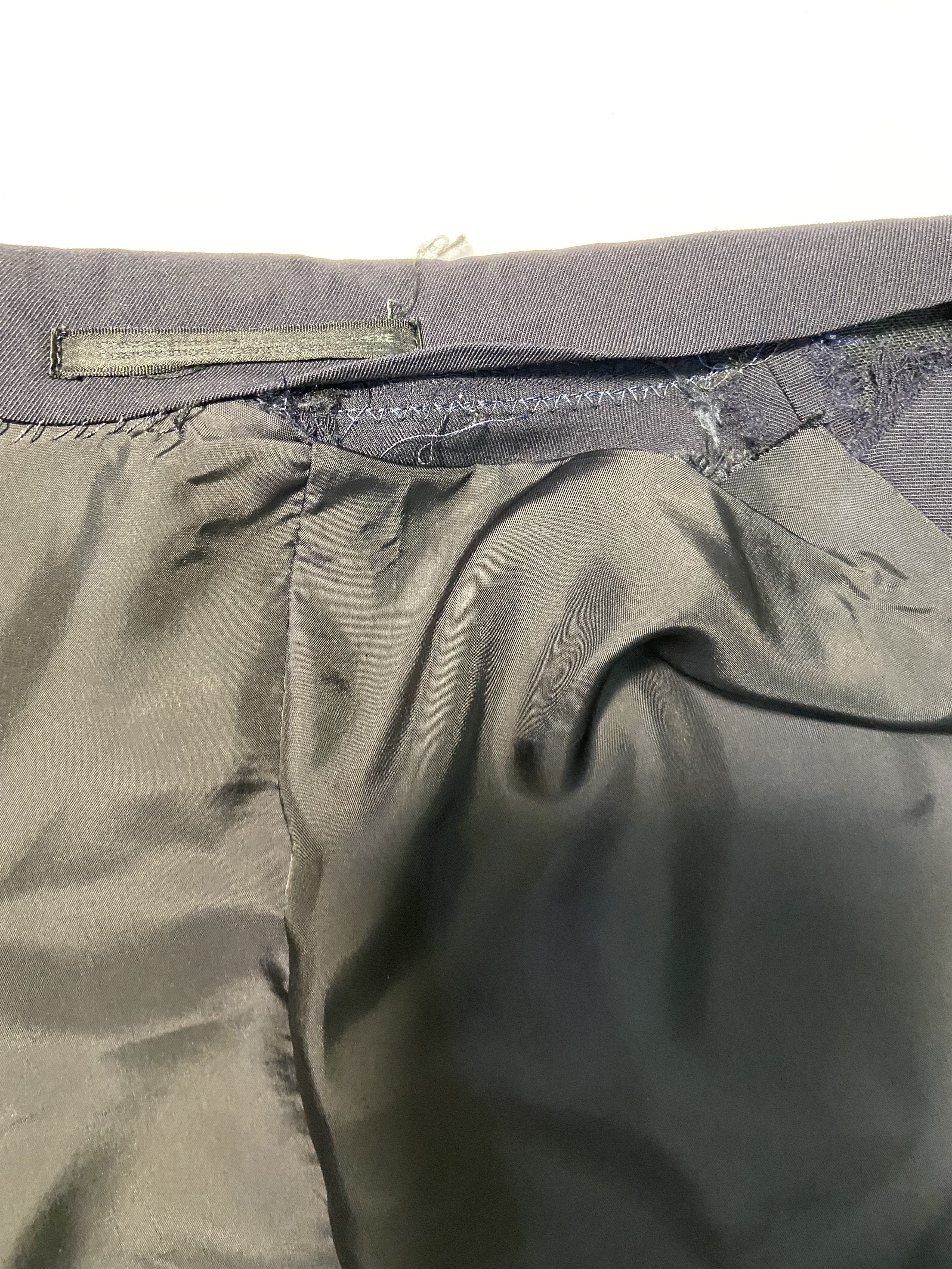 Yohji Yamamoto Yohji Yamamoto 80s Belted Navy Jacket Size US L / EU 52-54 / 3 - 4 Thumbnail
