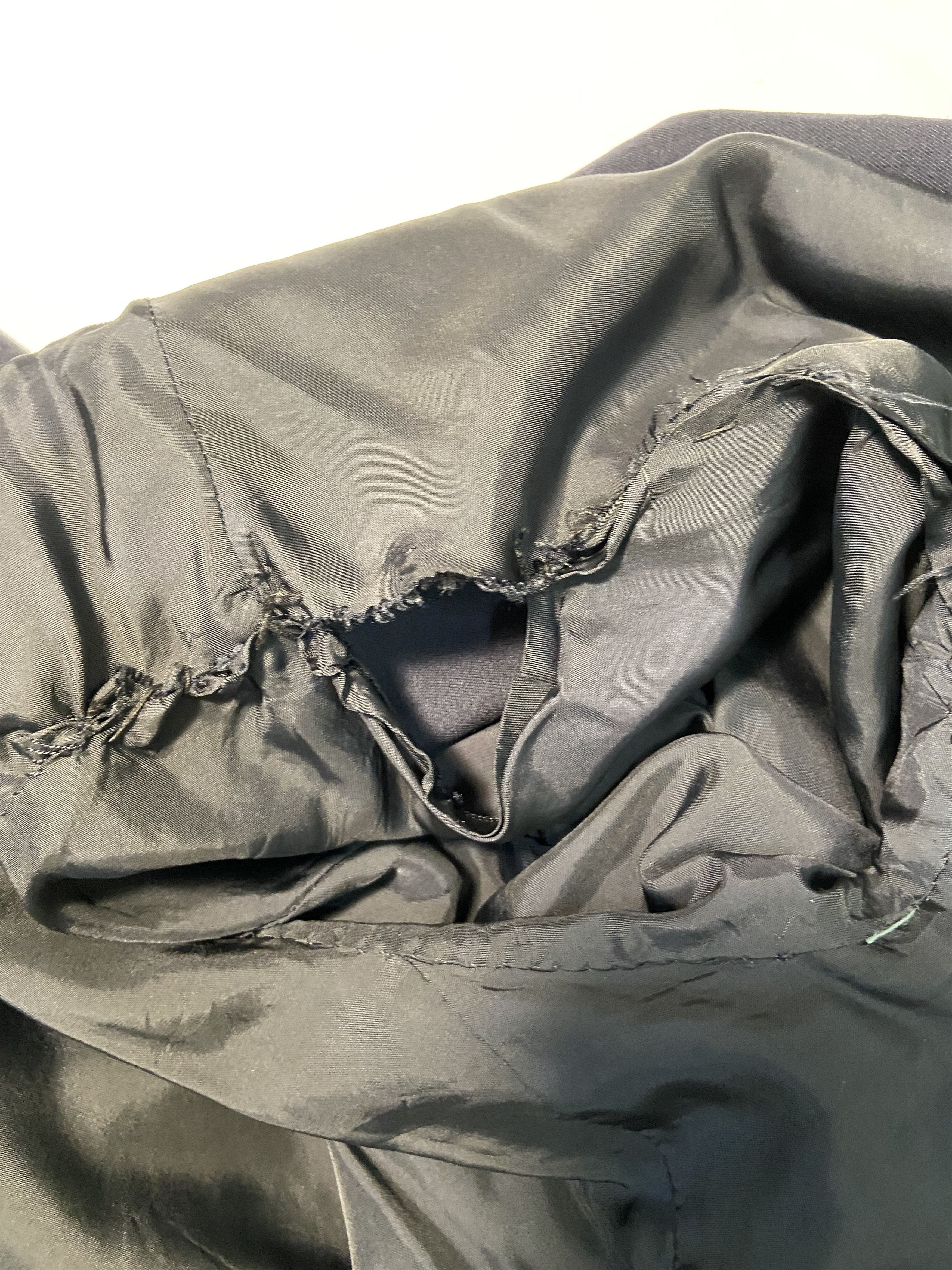 Yohji Yamamoto Yohji Yamamoto 80s Belted Navy Jacket Size US L / EU 52-54 / 3 - 6 Thumbnail