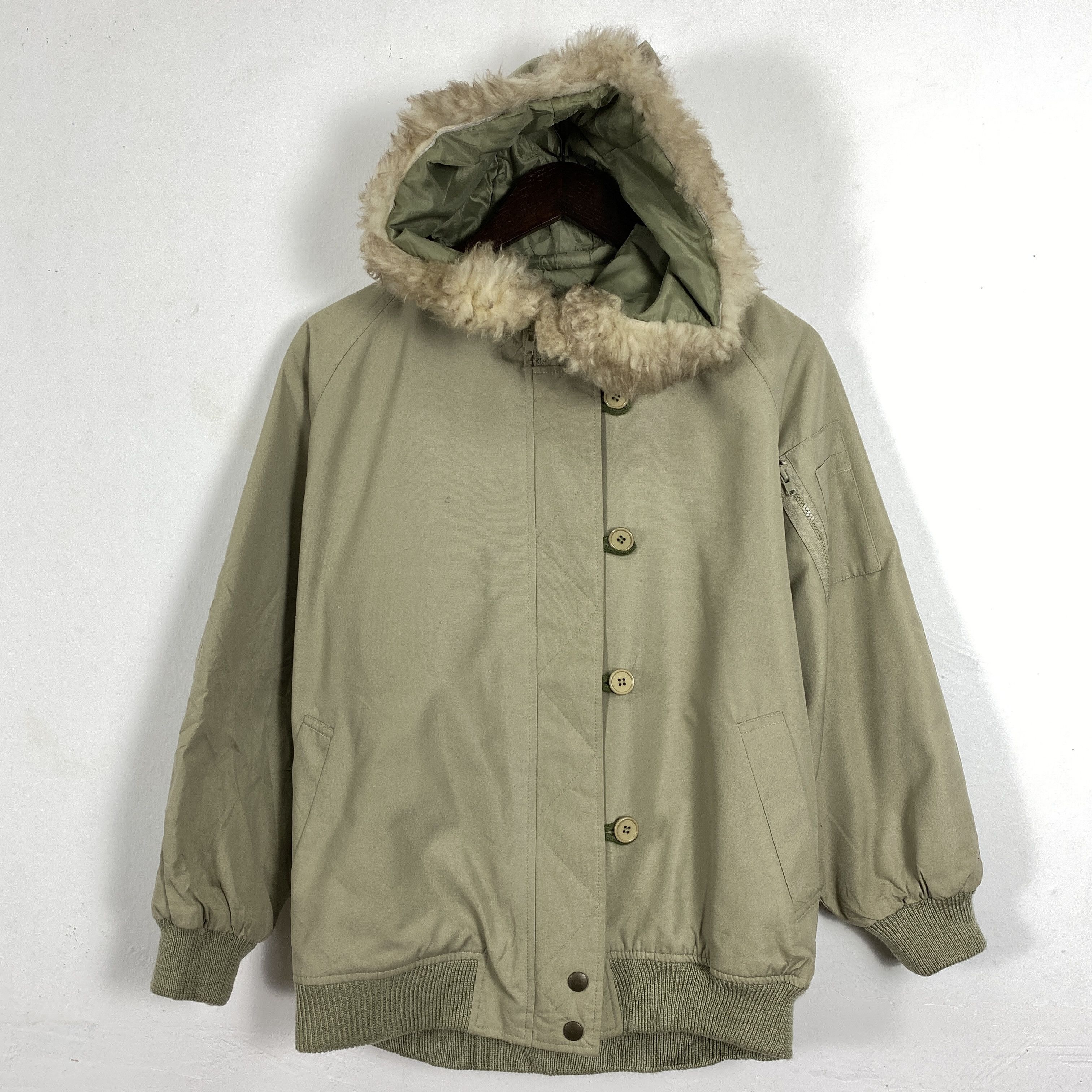 Japanese Brand Vintage 90s Japanese Brand Bomber with Hoodie J0184 Size US S / EU 44-46 / 1 - 1 Thumbnail