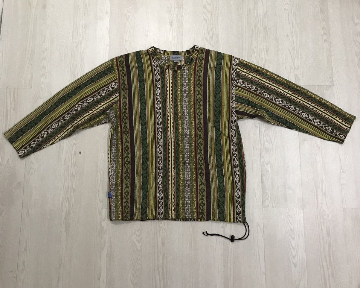 Kenzo × Vintage Vintage Kenzo Native Navajo Printed Fleece Size US M / EU 48-50 / 2 - 1 Thumbnail