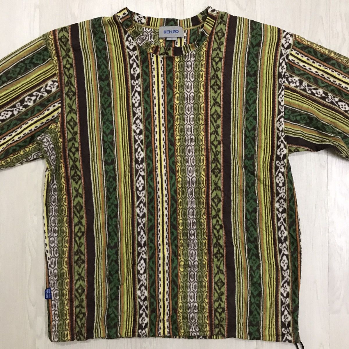 Kenzo × Vintage Vintage Kenzo Native Navajo Printed Fleece Size US M / EU 48-50 / 2 - 3 Thumbnail
