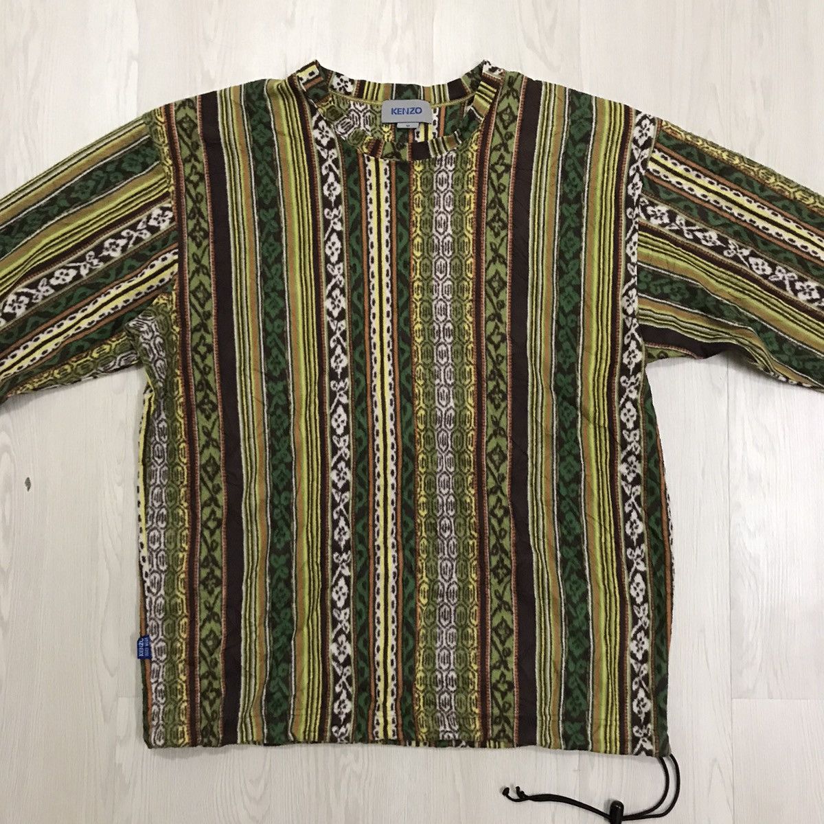 Kenzo × Vintage Vintage Kenzo Native Navajo Printed Fleece Size US M / EU 48-50 / 2 - 2 Thumbnail