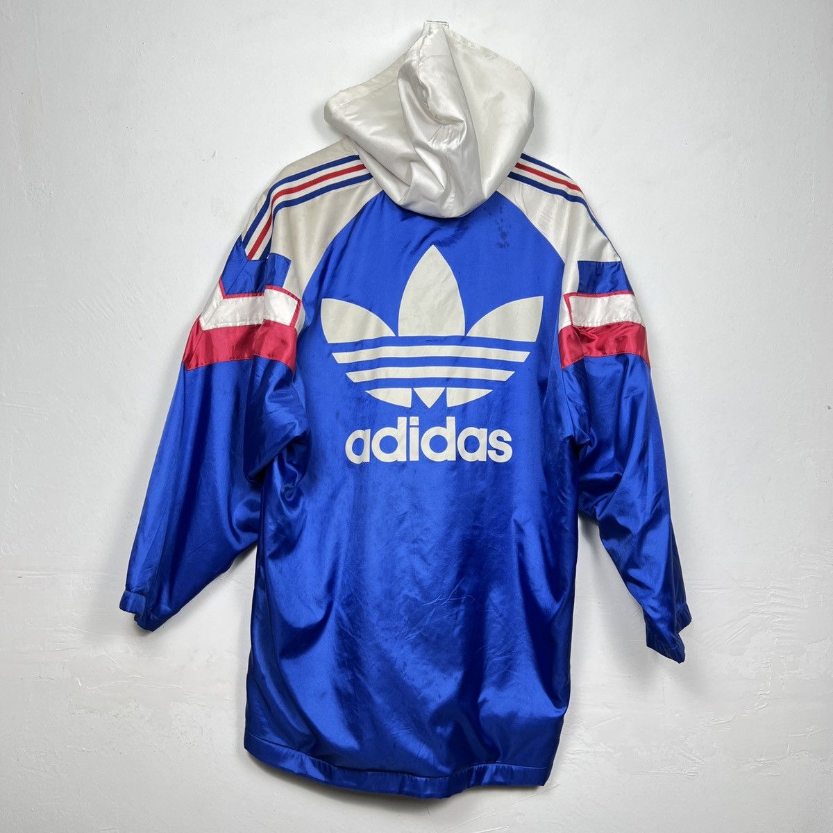 Adidas × Vintage 80s ADIDAS parka hoodie Jacket - no leather biker boots Size US L / EU 52-54 / 3 - 1 Thumbnail