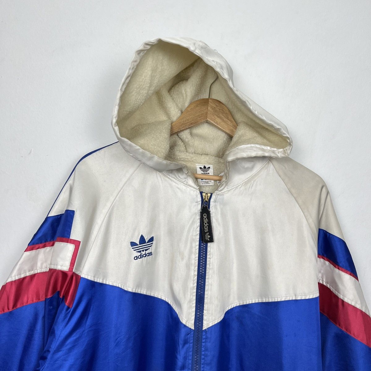 Adidas × Vintage 80s ADIDAS parka hoodie Jacket - no leather biker boots Size US L / EU 52-54 / 3 - 3 Thumbnail