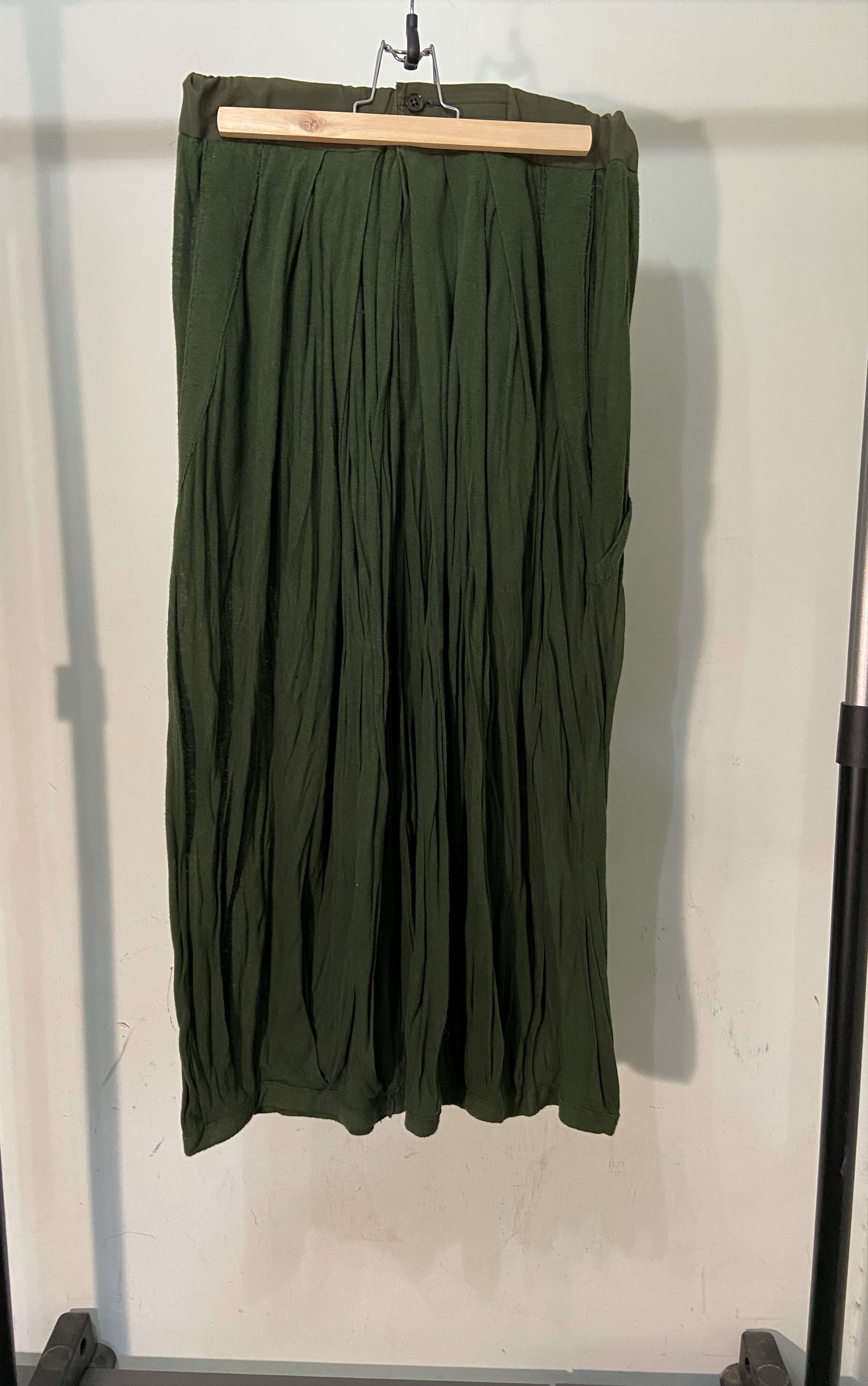Yohji Yamamoto Yohji Yamamoto 12ss Green Hakama Pants Size US 32 / EU 48 - 2 Thumbnail