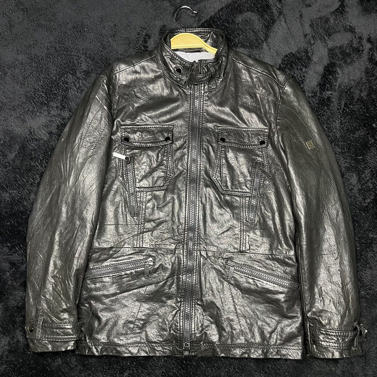 Hugo Boss Boss Orenge multi pocket leather jacket Size US M / EU 48-50 / 2 - 2 Thumbnail