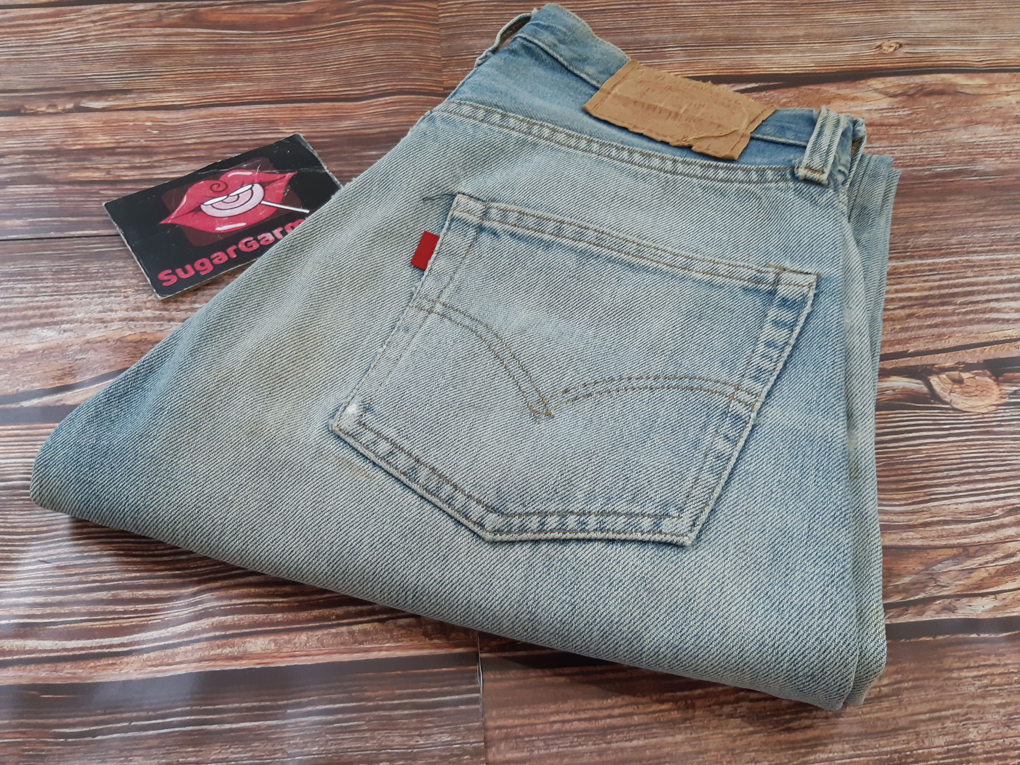 Levi's × Vintage Levis 501 Jeans SELVEDGE Button 6 USA Vintage Size US 29 - 15 Thumbnail