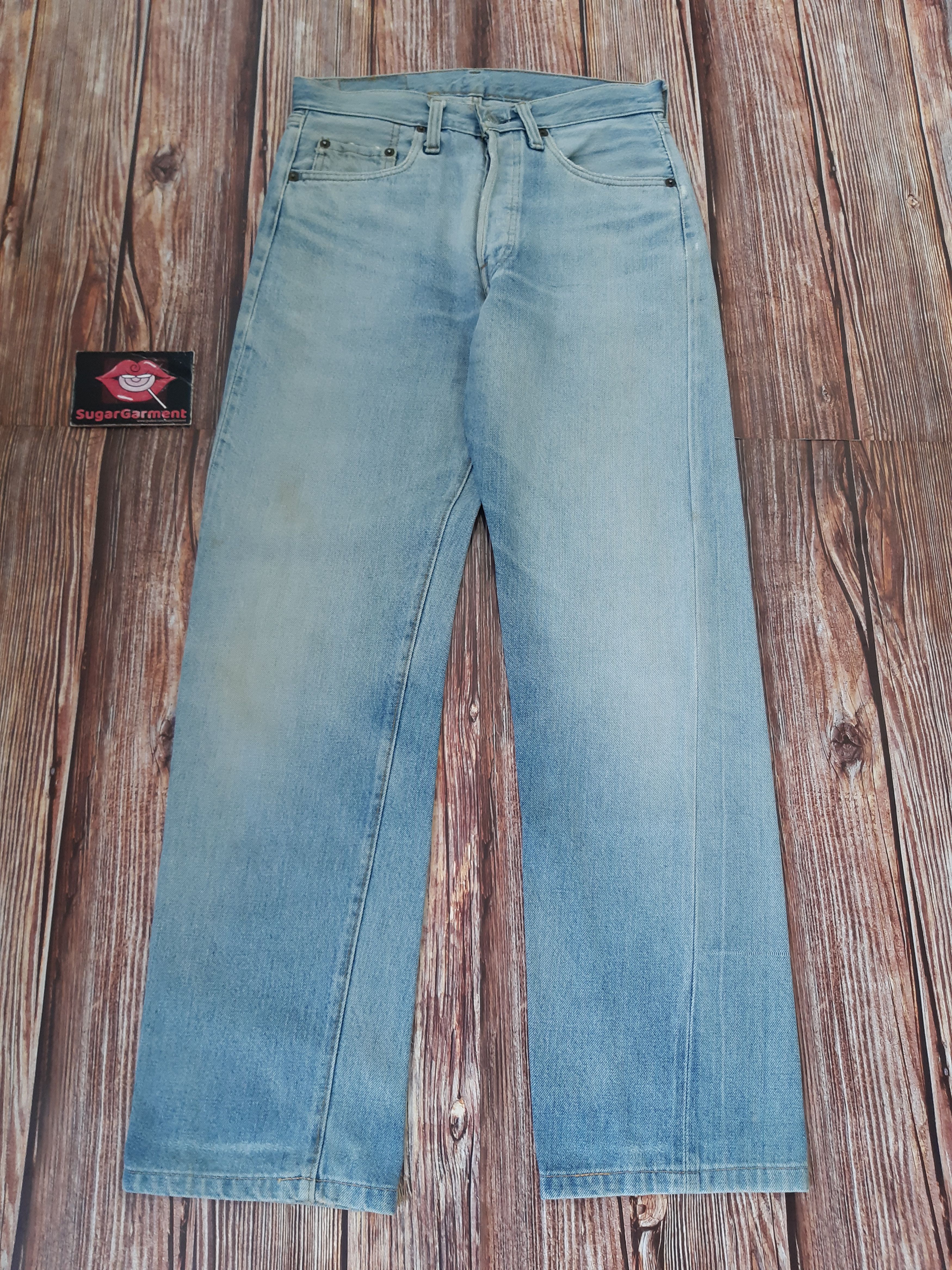 Levi's × Vintage Levis 501 Jeans SELVEDGE Button 6 USA Vintage Size US 29 - 1 Thumbnail