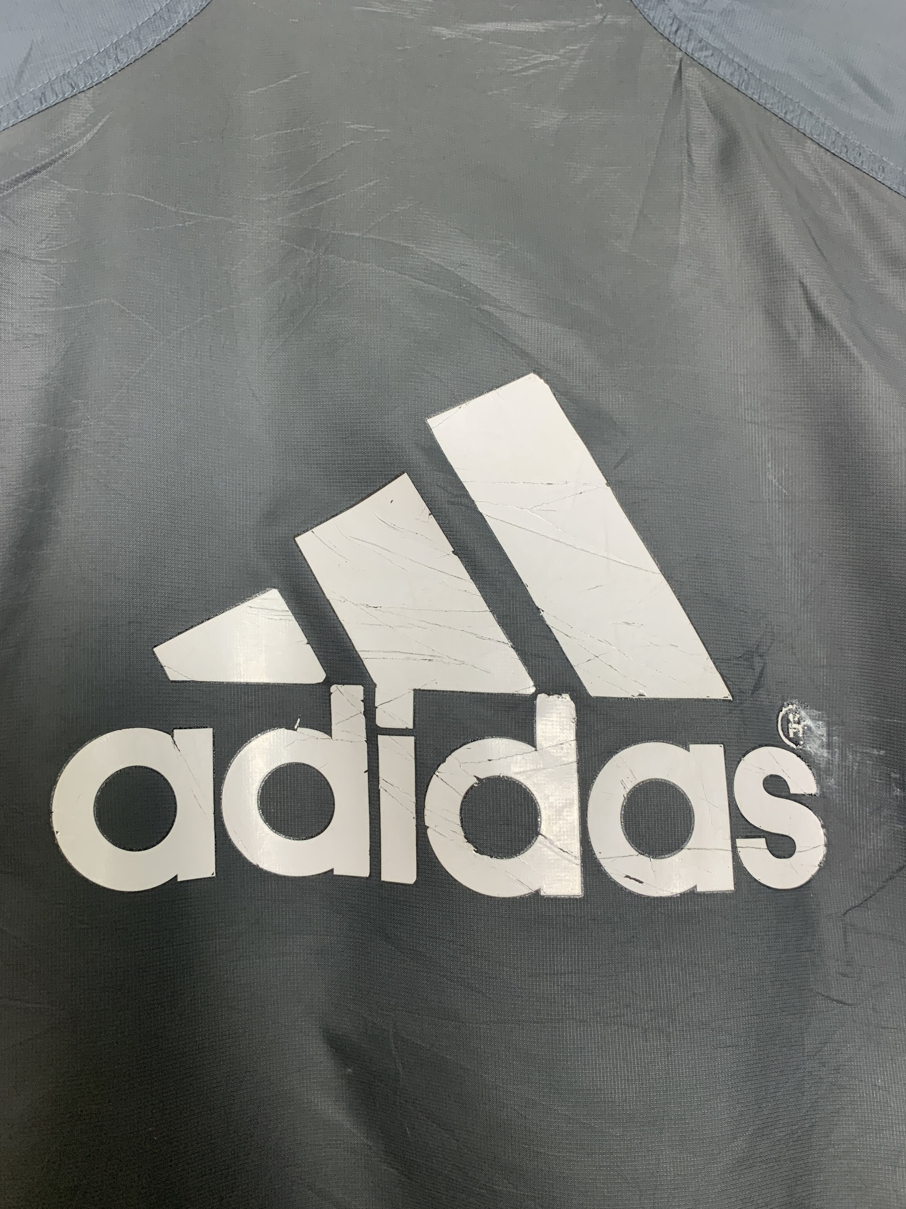 Adidas × Vintage Vintage ADIDAS Big Logo Long Jackets Size US L / EU 52-54 / 3 - 21 Thumbnail